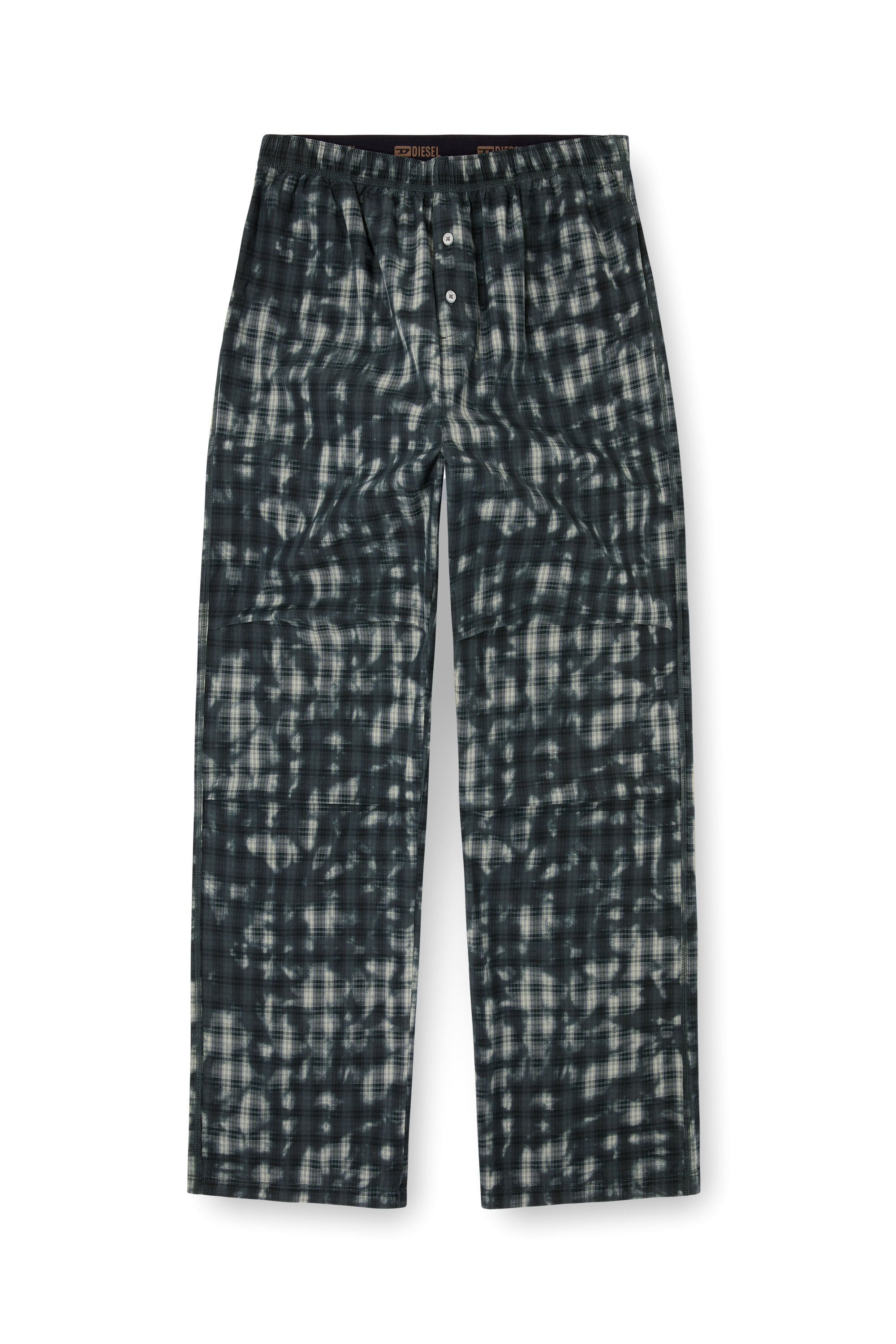 Diesel - VINCE-UTLT, Unisex's Pyjama bottoms with check print in ダークグリーン - 2