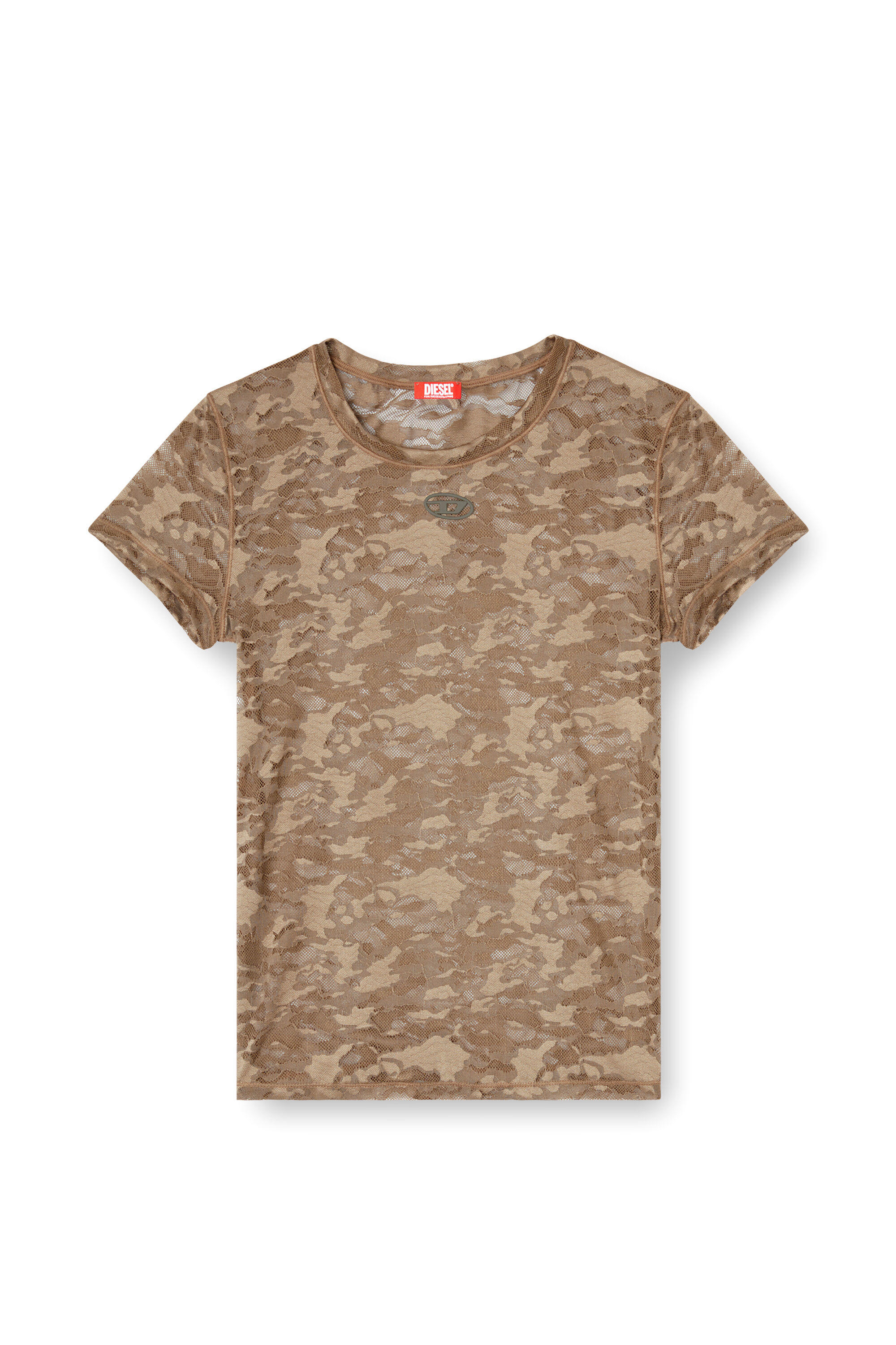 Diesel - KASIA-UTLT, Female's Tシャツ in ブラウン - 2