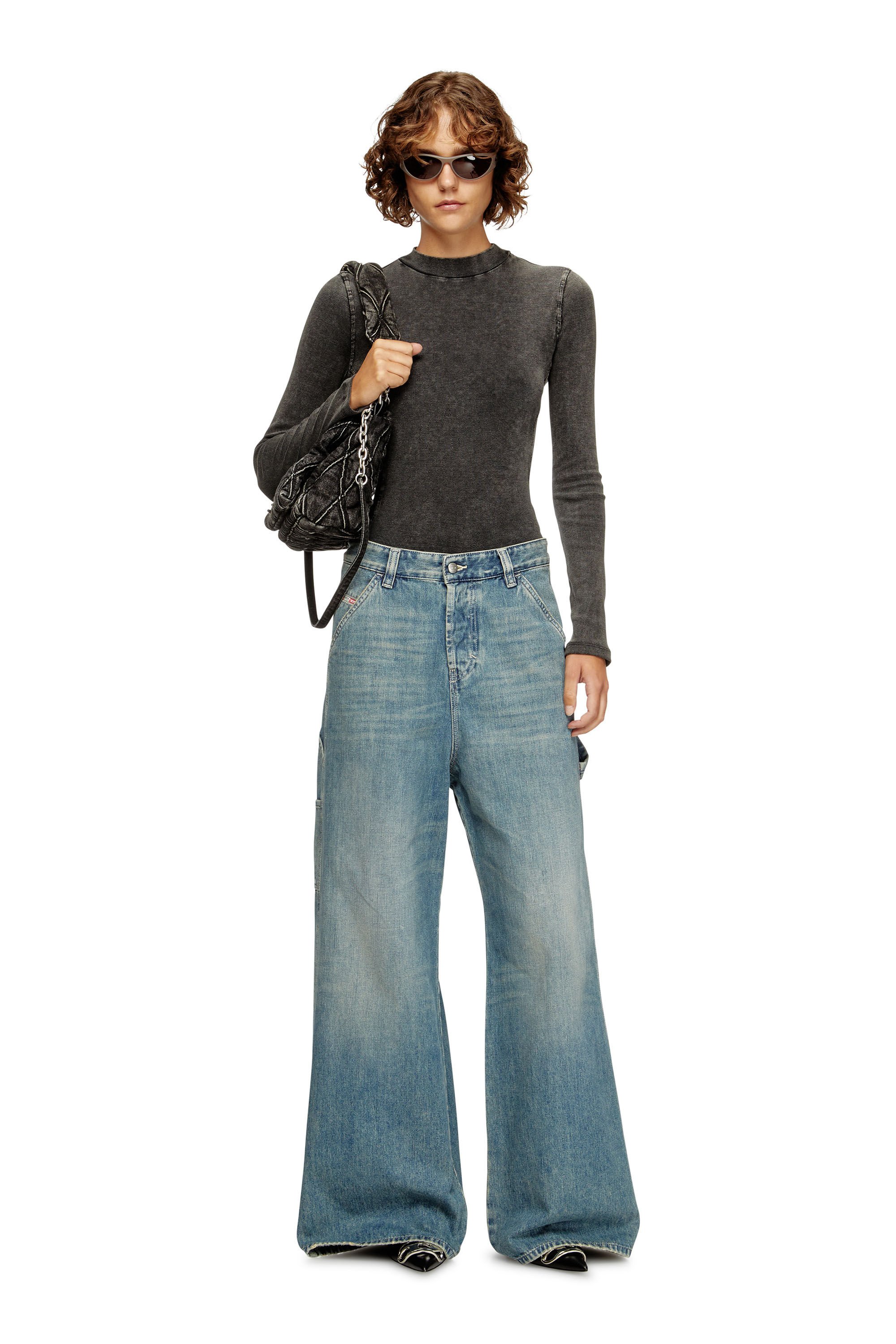 Diesel - Female's Relaxed Jeans 1996 D-Sire 068SK, ライトブルー - 1