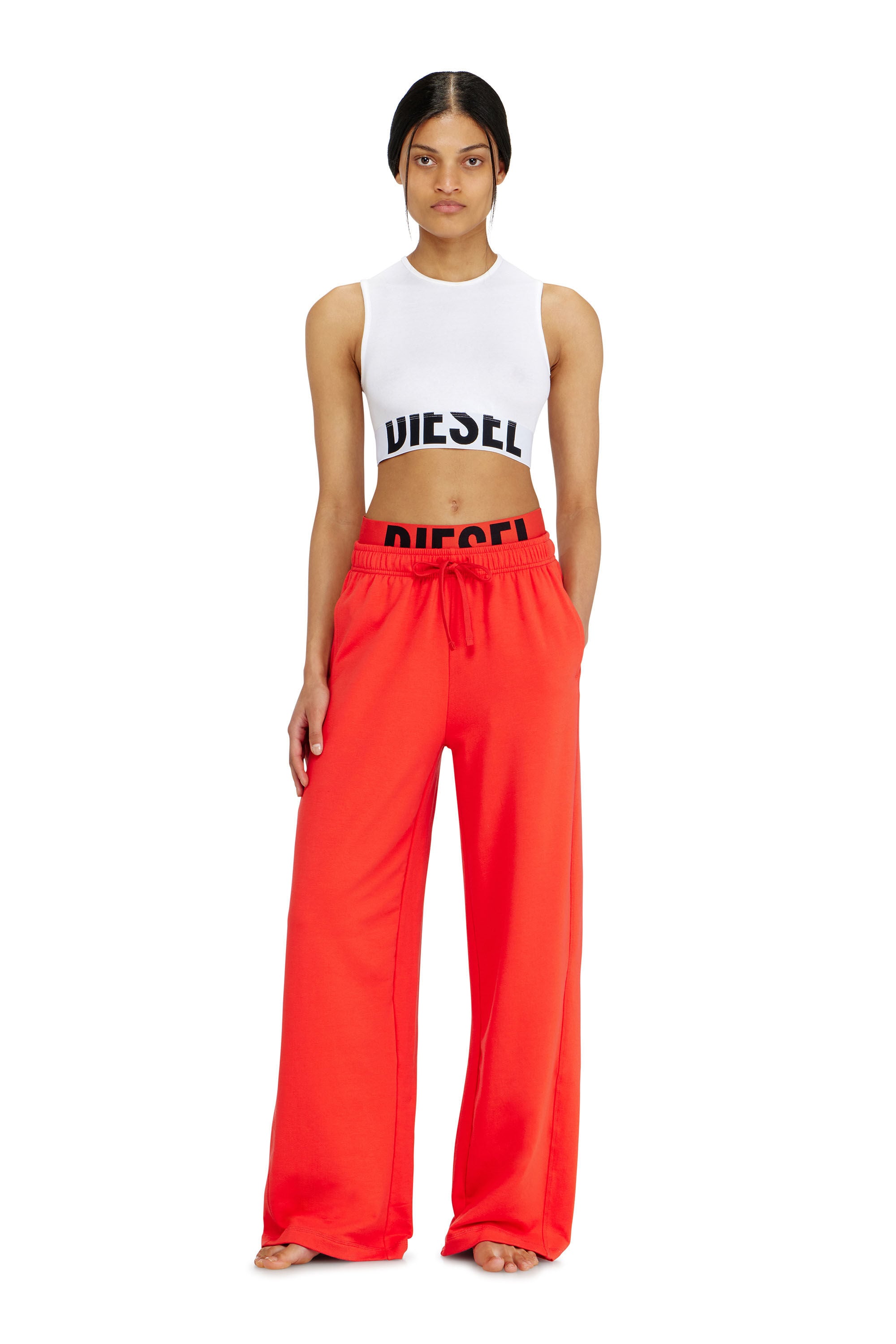 Diesel - LESLIE-D-POP, Female's スウェットパンツ in レッド - 1