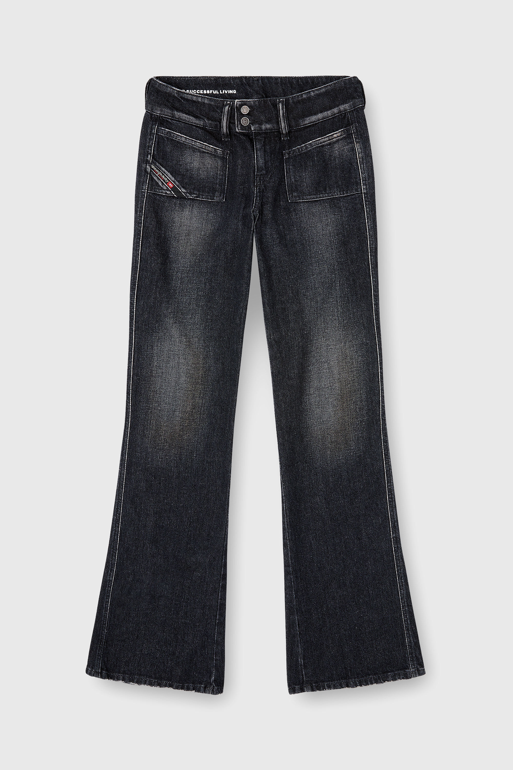 Diesel - Female's Bootcut Jeans D-Hush 09N50, ブラック/ダークグレー - 6