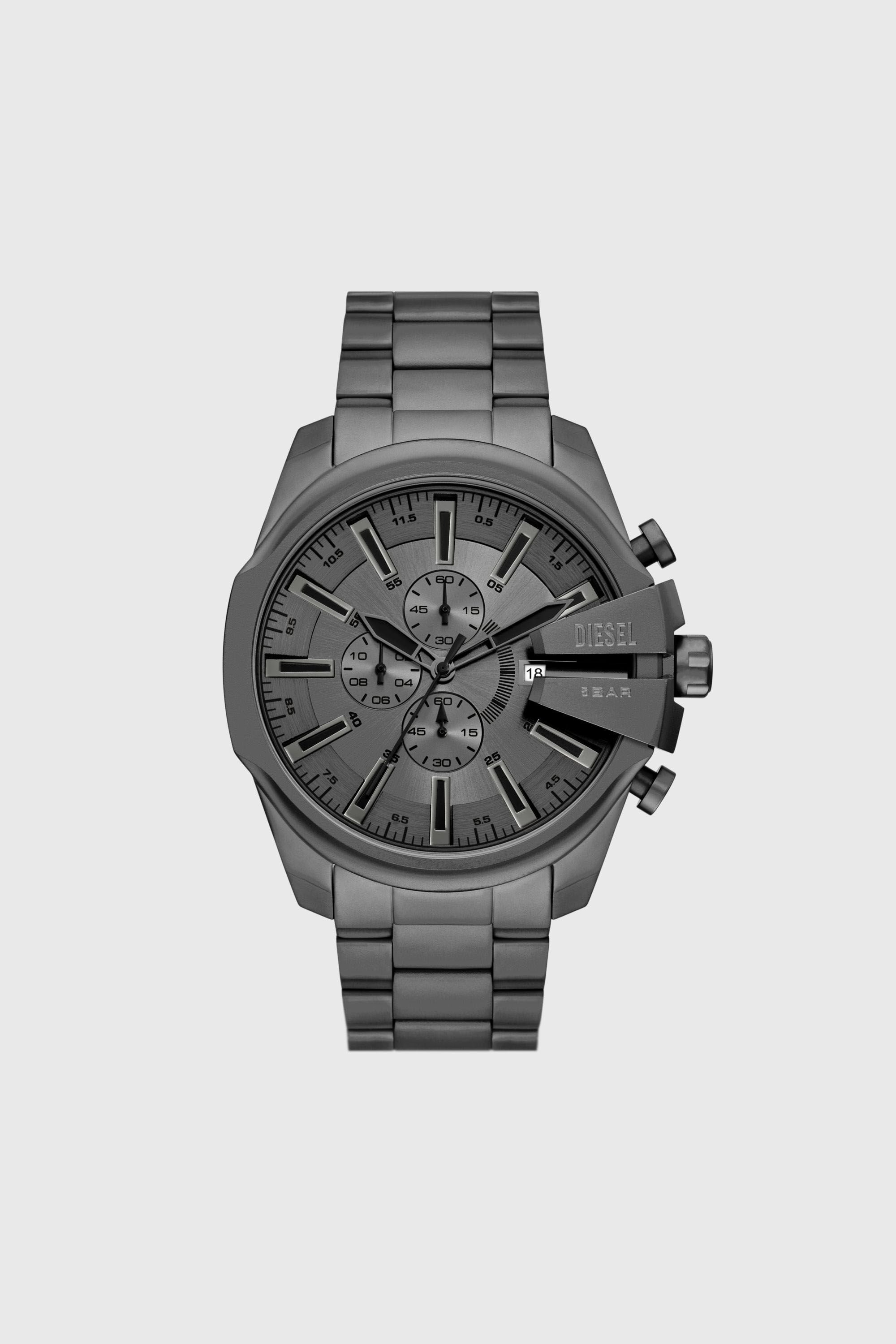 DZ4676 Mega Chief Slim stainless steel watch｜グレー｜メンズ｜DIESEL