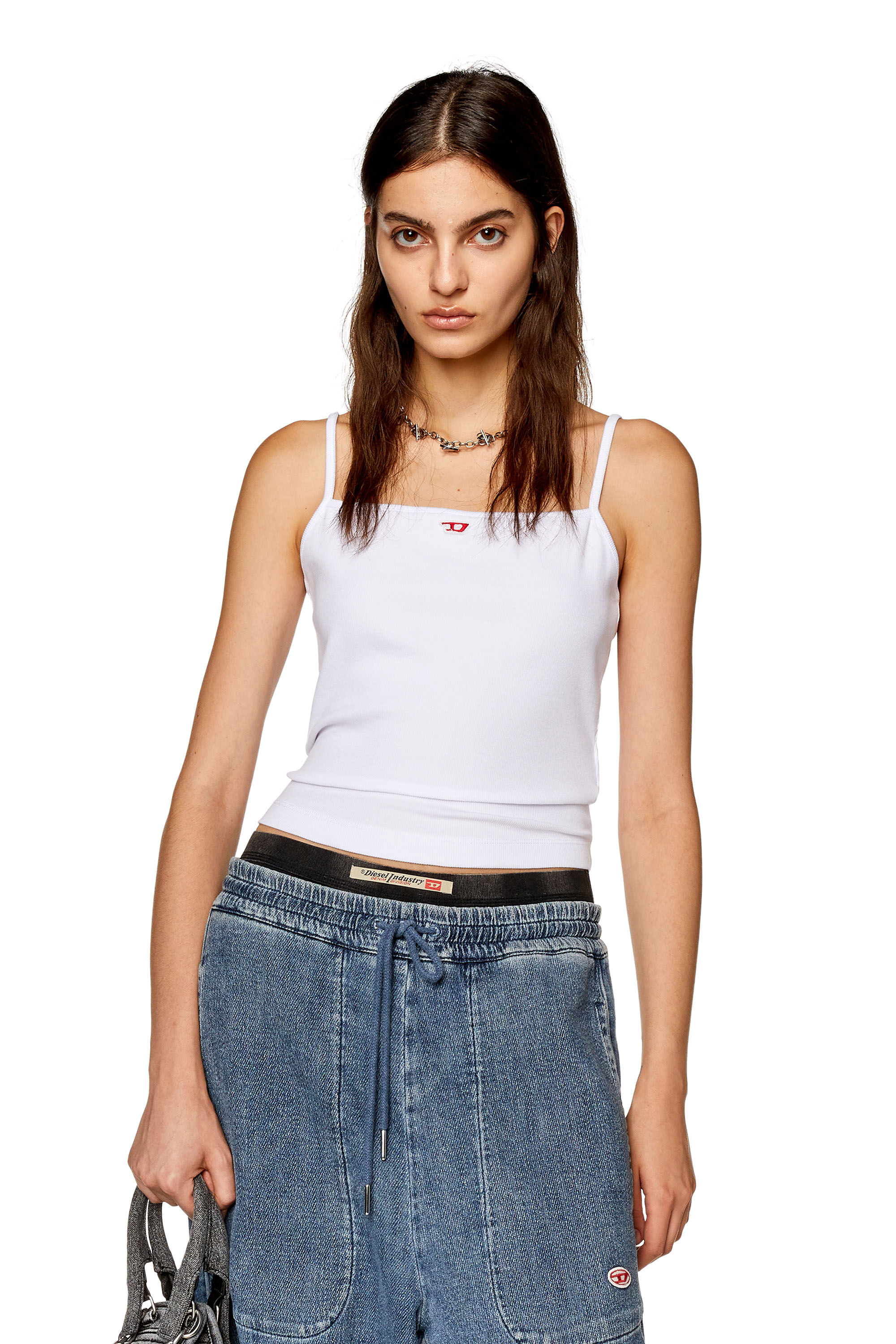 Diesel - T-HOP-D, Female's トップス in ホワイト - 3