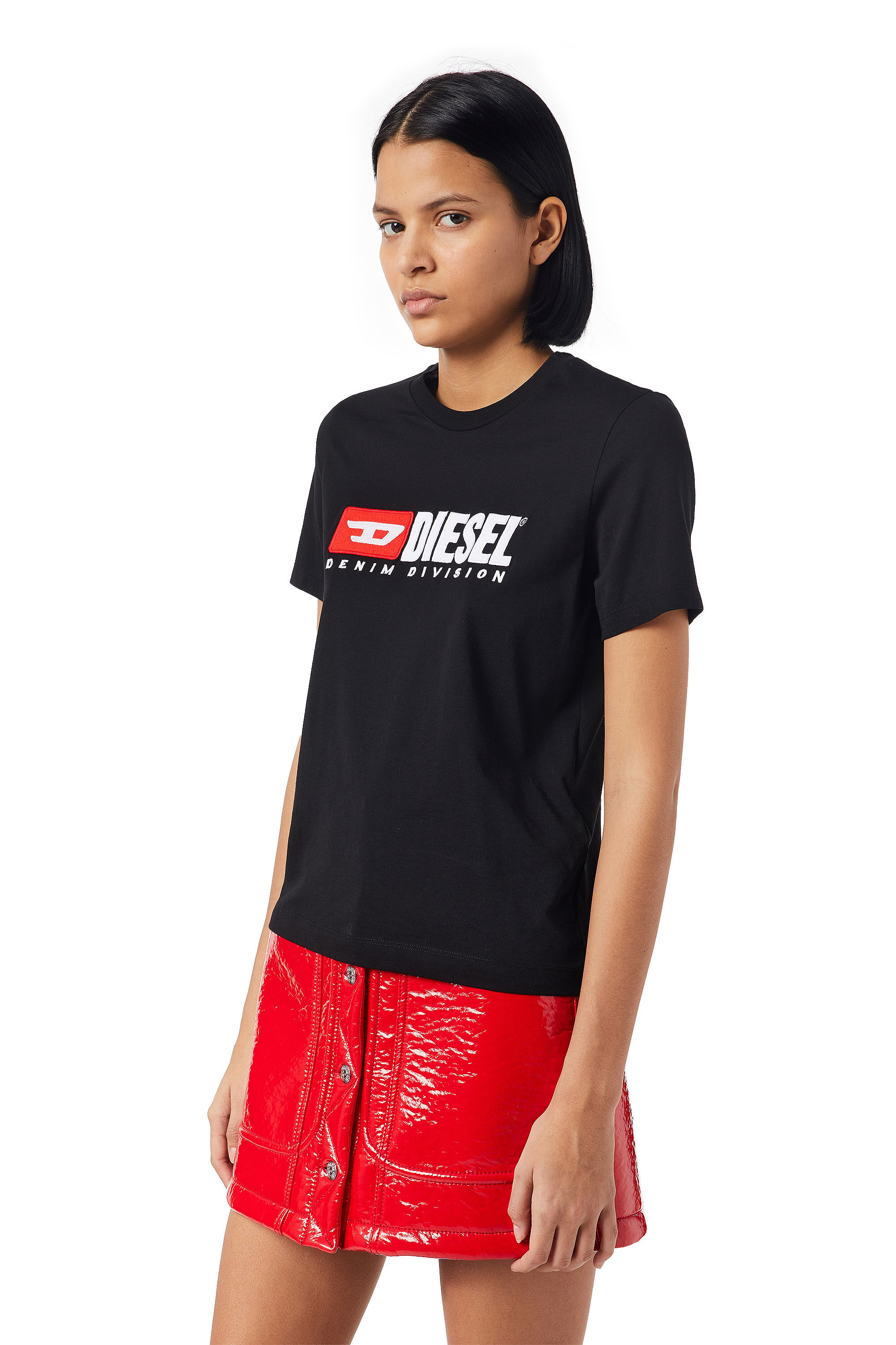 Diesel - T-REG-DIV, Female's 半袖 Tシャツ in ブラック - 6