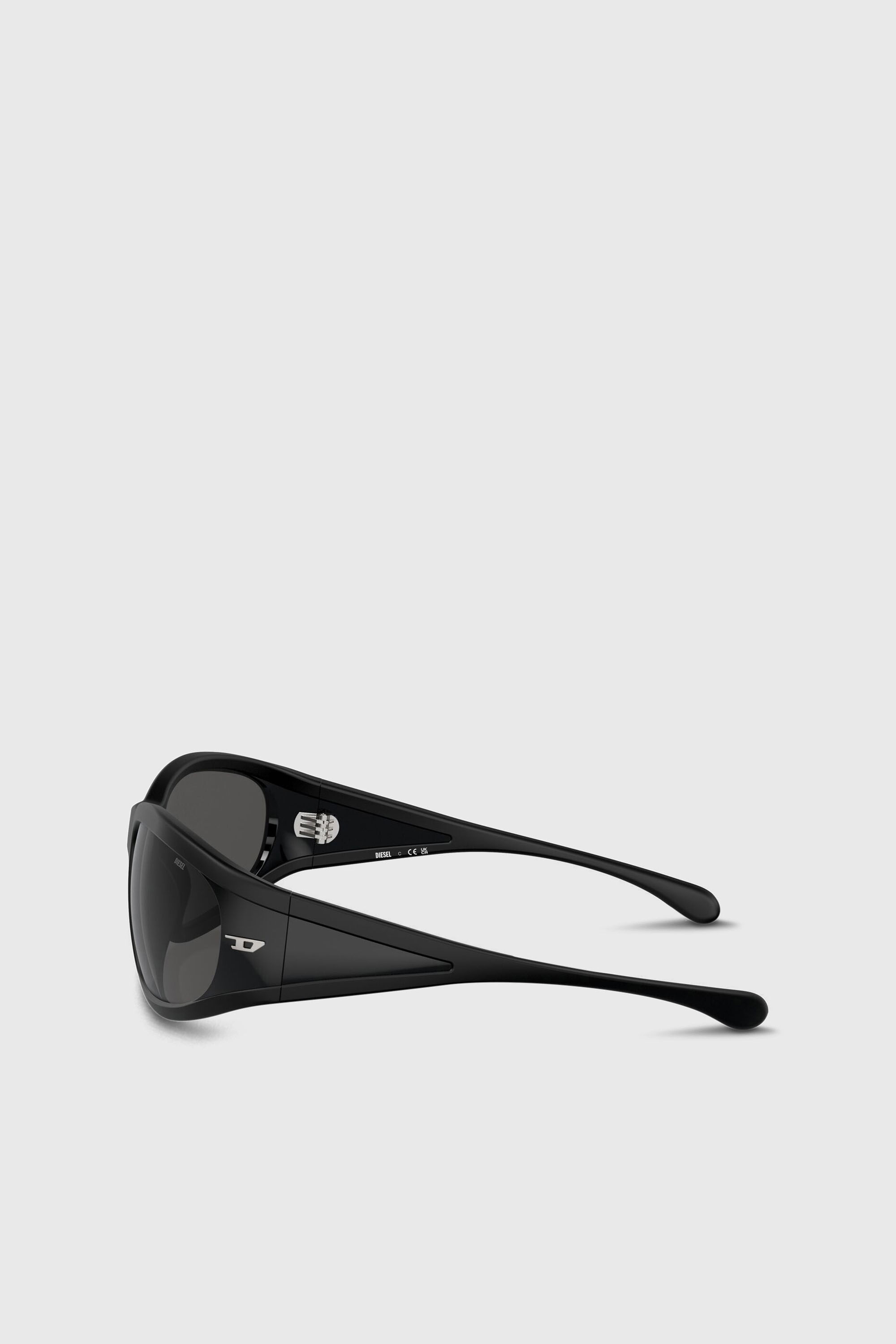 Diesel - 0DL3002, Unisex's Rectangular sunglasses in acetate in ブラック - 2