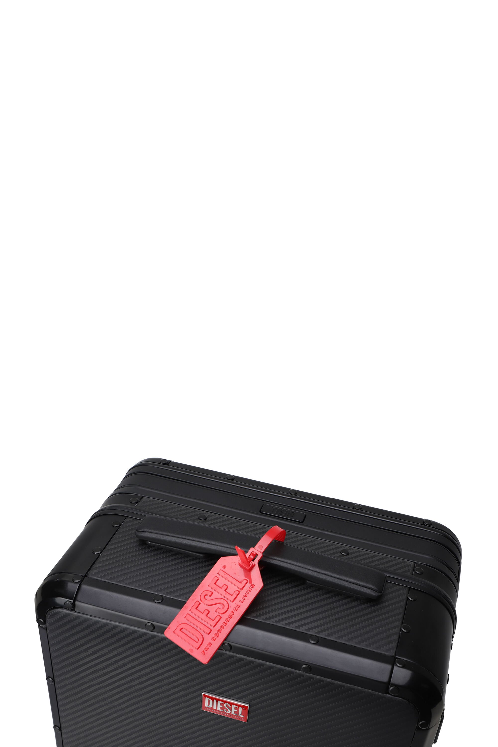 Diesel - DIESEL CARBON FIBER TROLLEY-BLACK- DSL00, Unisex's Carbon Fiber Carry-On Luggage 20" in ブラック - 6