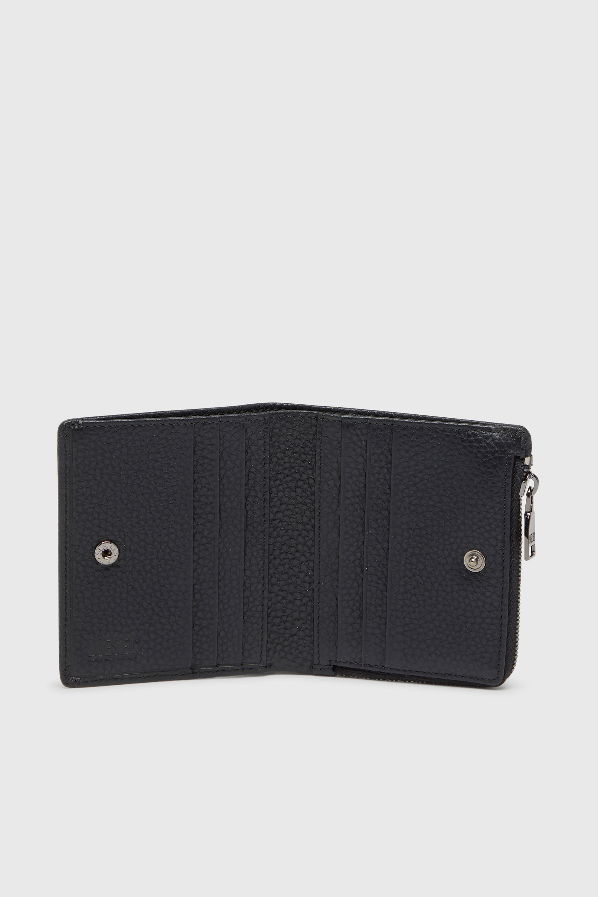 Diesel - HISSU EVO BI FOLD ZIP L, Male's 二つ折りウォレット in ブラック - 3