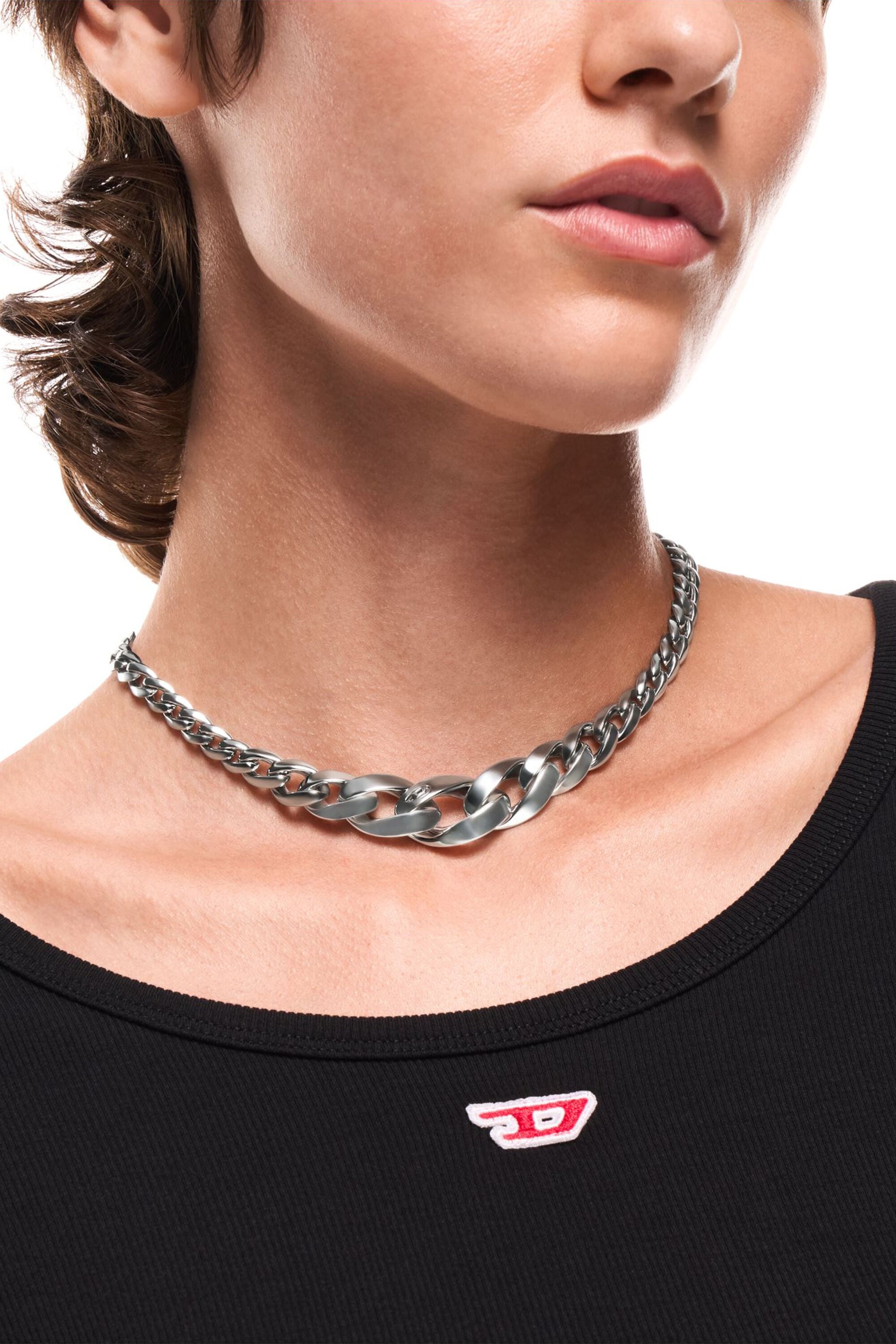Diesel - DX1720040, Unisex's Stainless Steel Chain Necklace in シルバー - 3