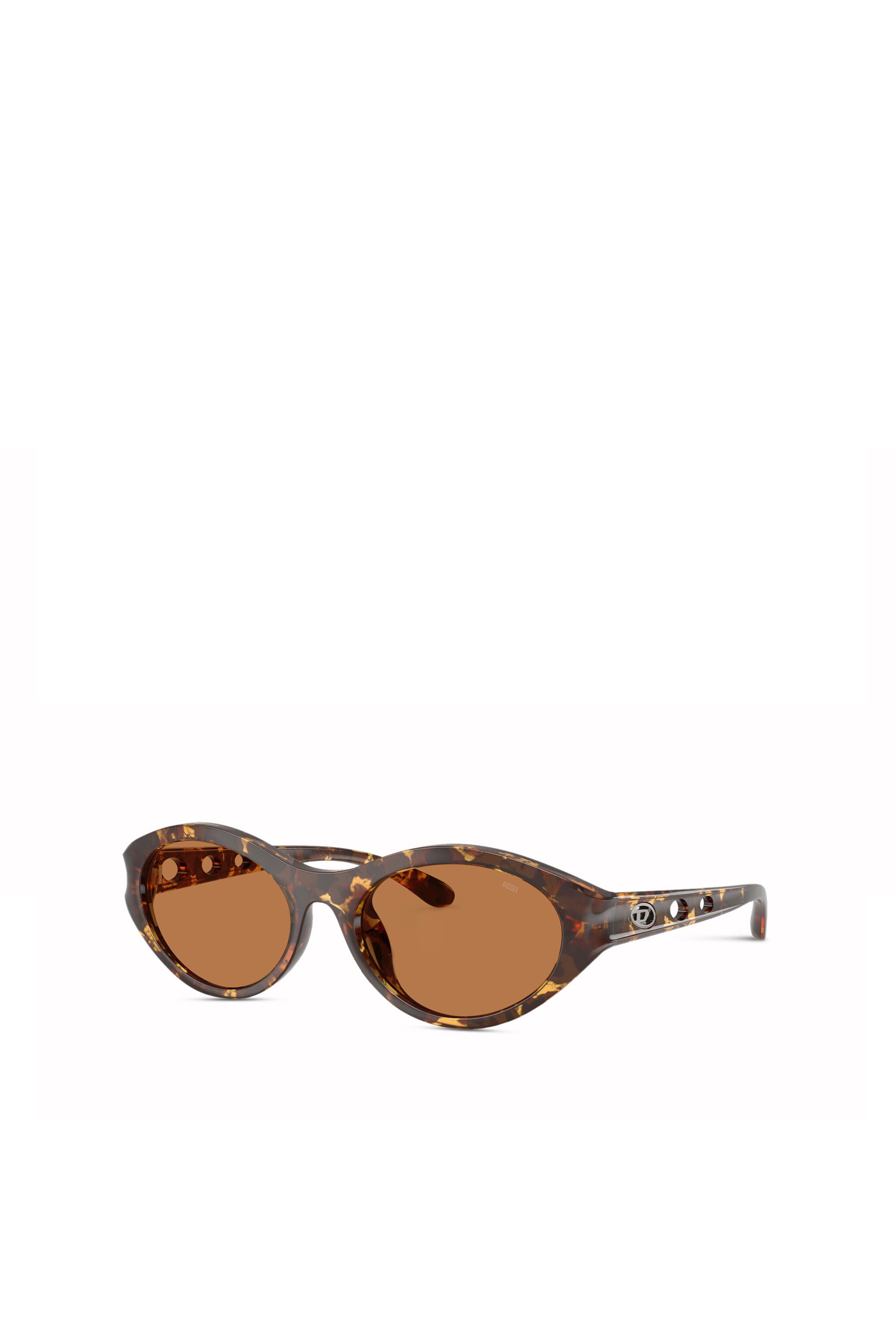 Diesel - 0DL3005U, Unisex's Oval sunglasses in ブラウン - 4