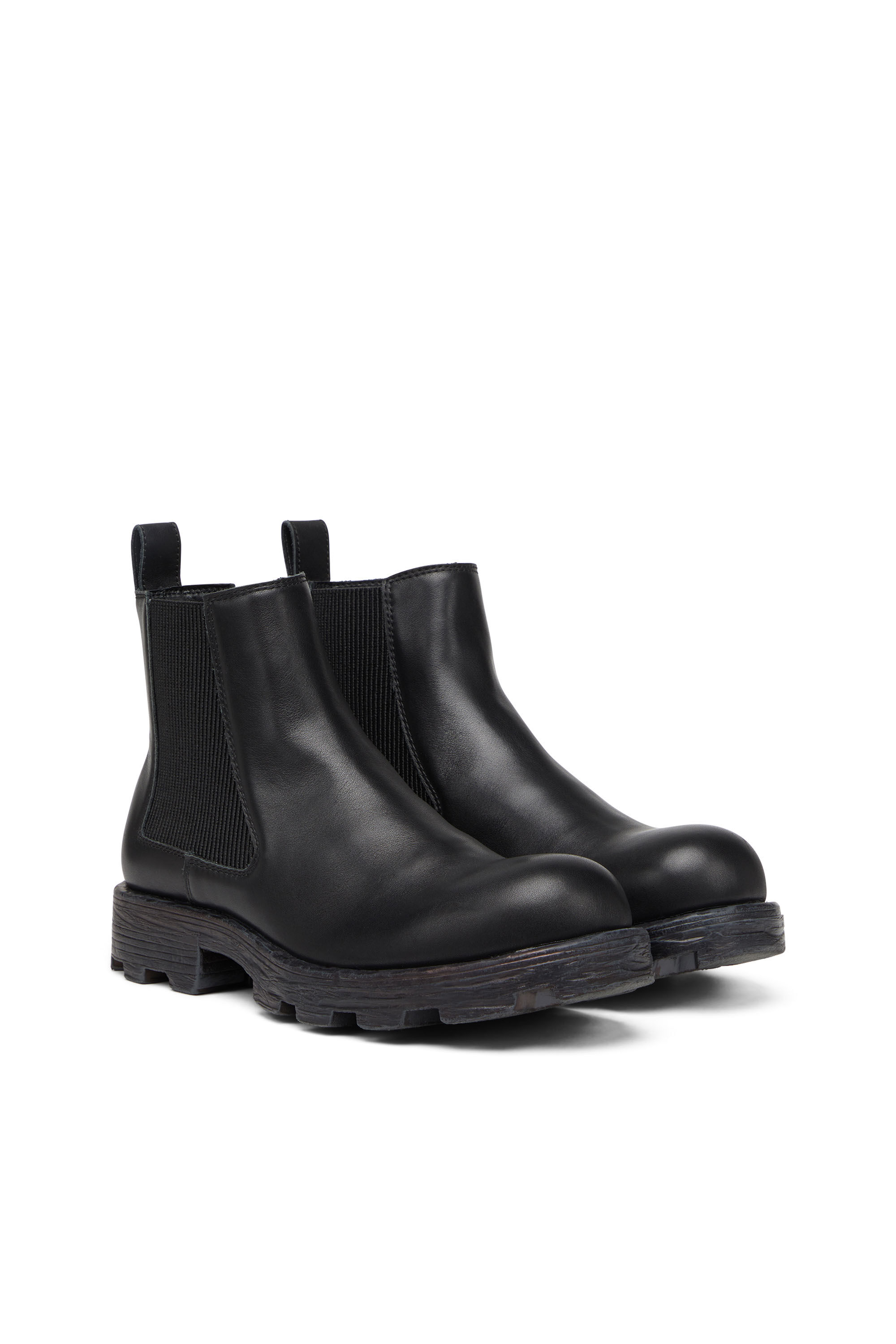 Diesel - D-HAMMER LCH, Male's カウレザー エラスティック チェルシーブーツ - D-Hammer LCH in ブラック - 3