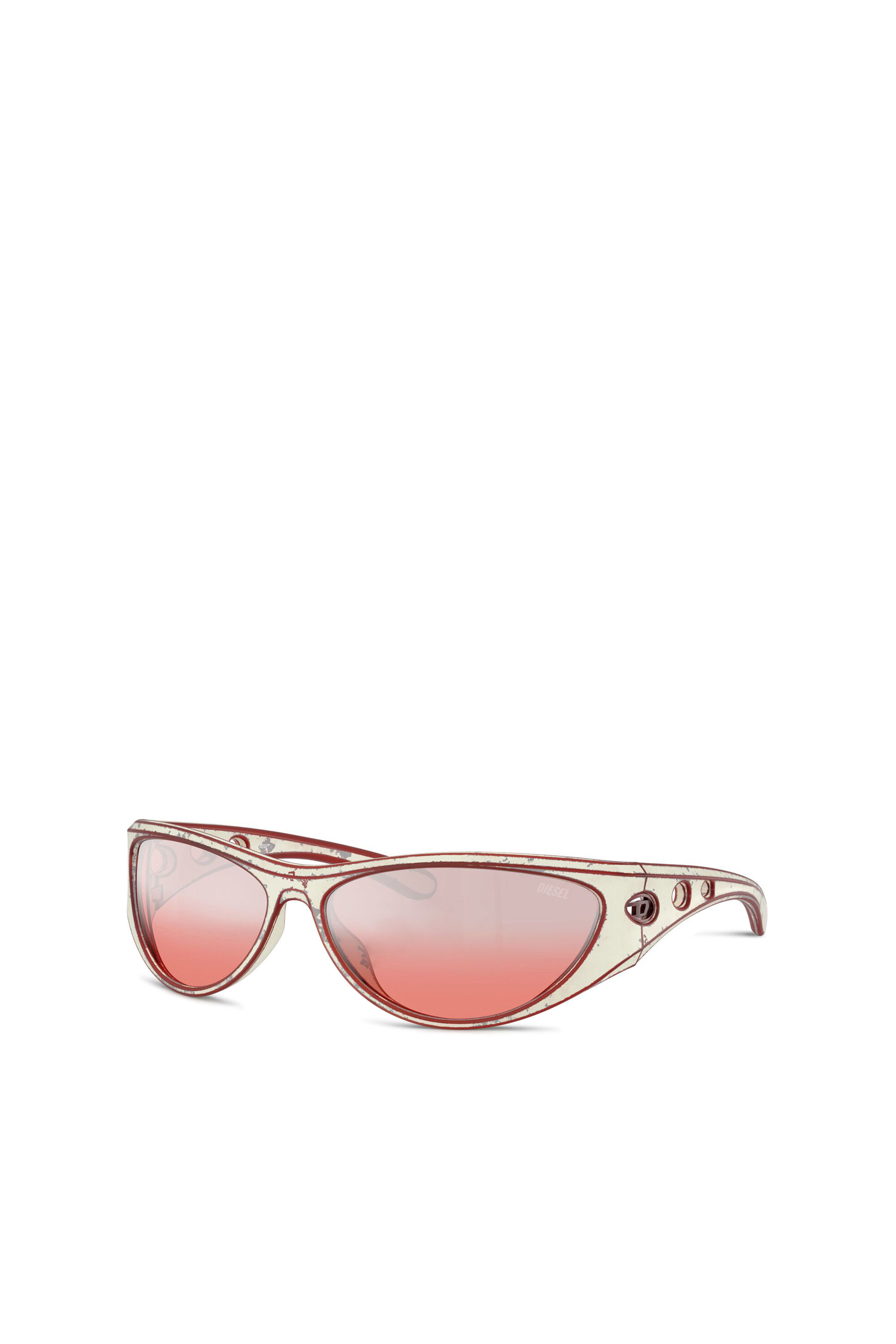 Diesel - 0DL3004U, Unisex's Cat-eye style sunglasses in レッド - 4