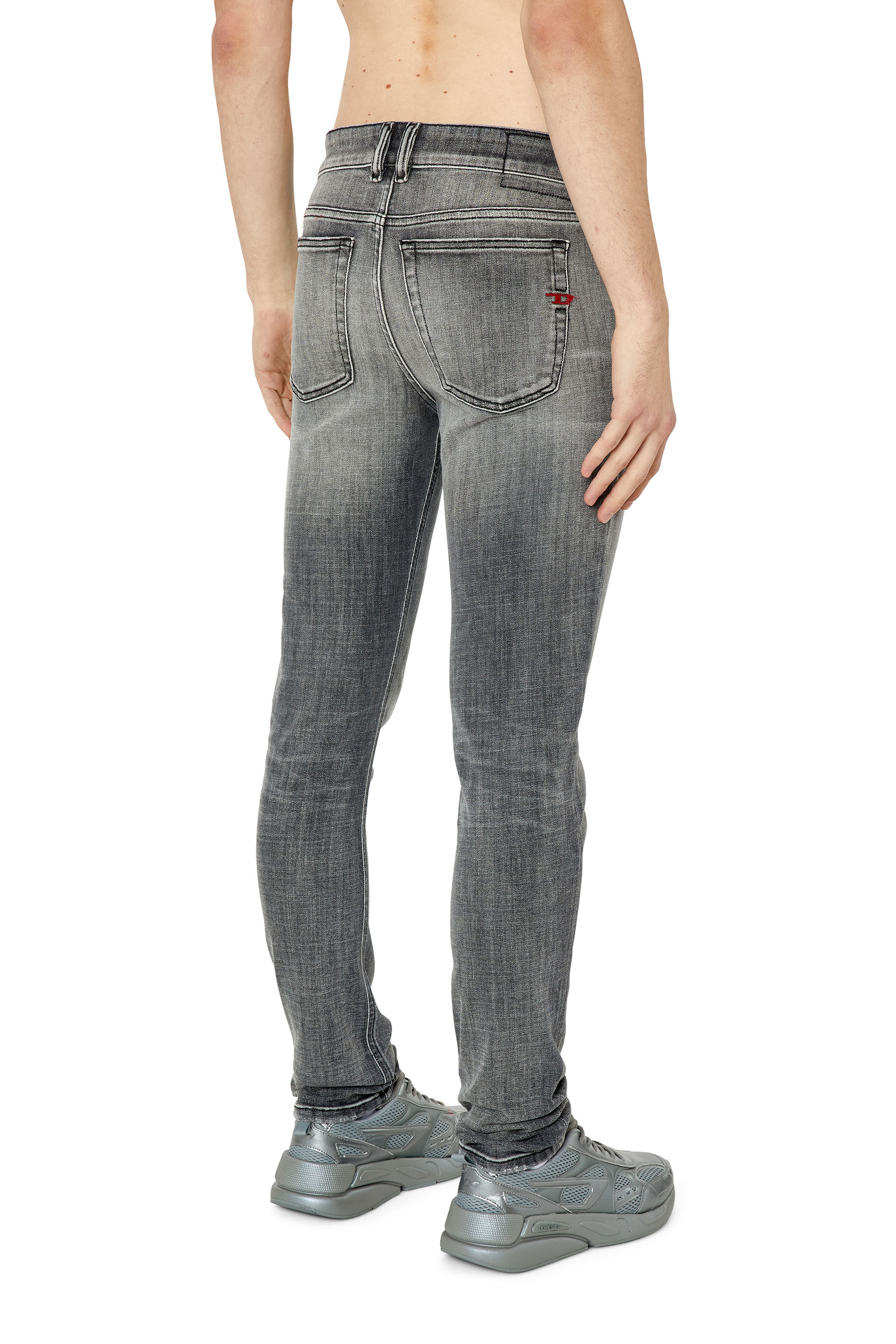Diesel - Male's Skinny Jeans 1979 Sleenker 09E71, ブラック/ダークグレー - 5