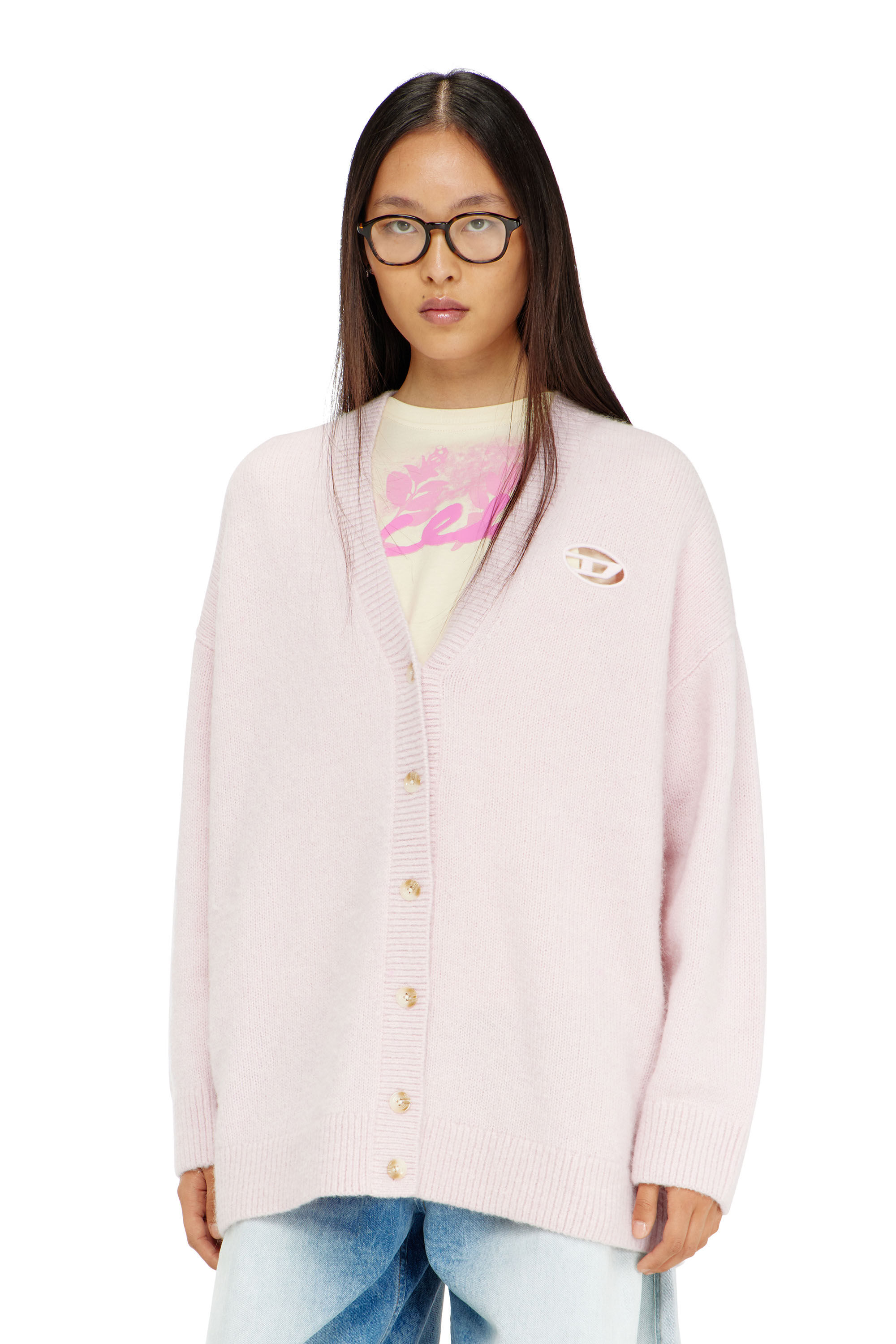 Diesel - M-AREELA, Female's カーディガン in フェースパウダー - 3