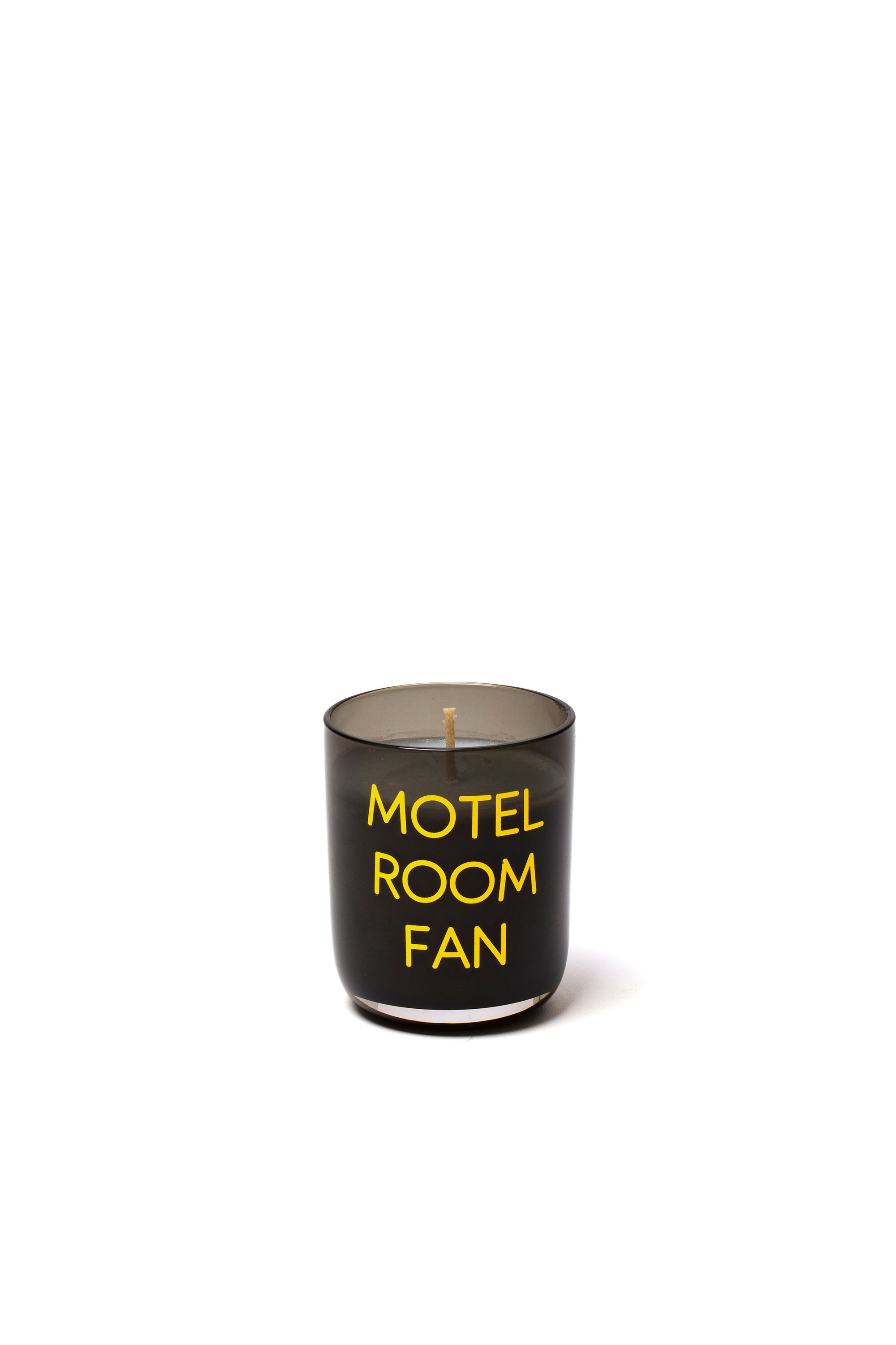 Diesel - 11171 HOME SCENTS, Unisex's Candle in glass jar "memories-motel room fan" in ブラック/イエロー - 1