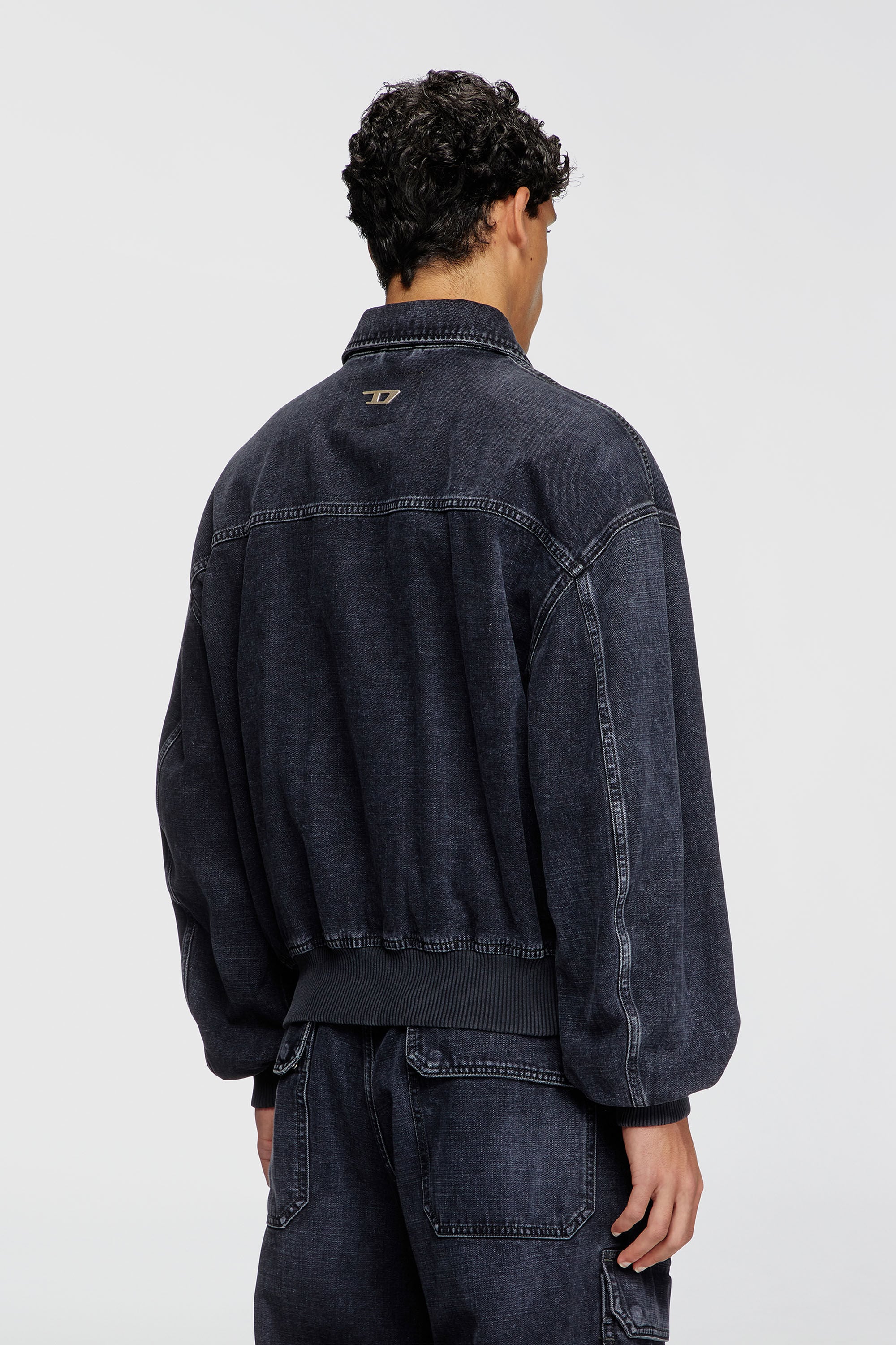 D-KURZ Jacket in batavia-weave denim｜ブラック｜ウィメンズ｜DIESEL