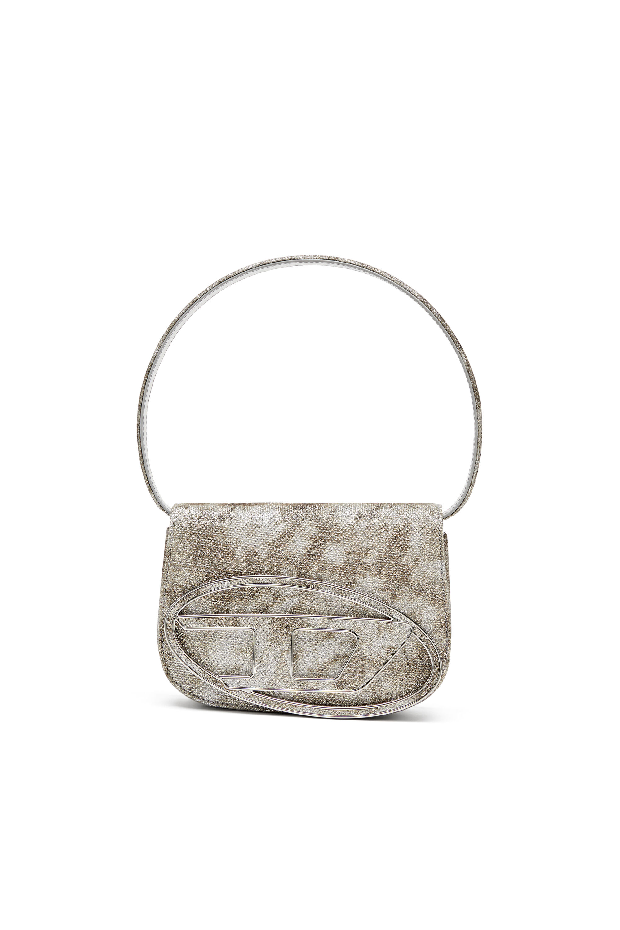 Diesel - 1DR, Female's 1DR-Iconic shoulder bag in shimmer fabric in ミリタリーグリーン - 2