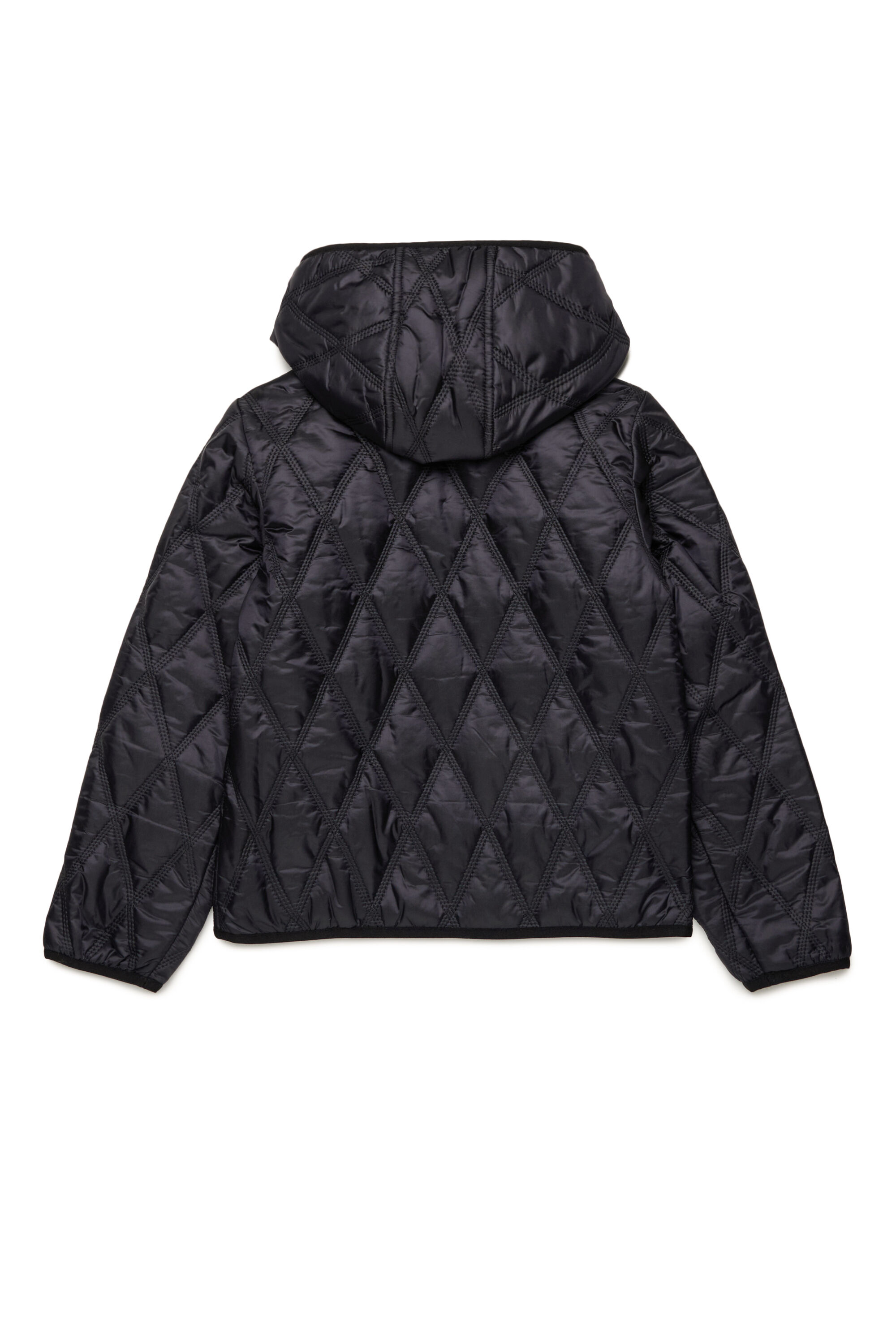 JFOKKER Hooded quilted nylon jacket｜ブラック｜ガールズ｜DIESEL