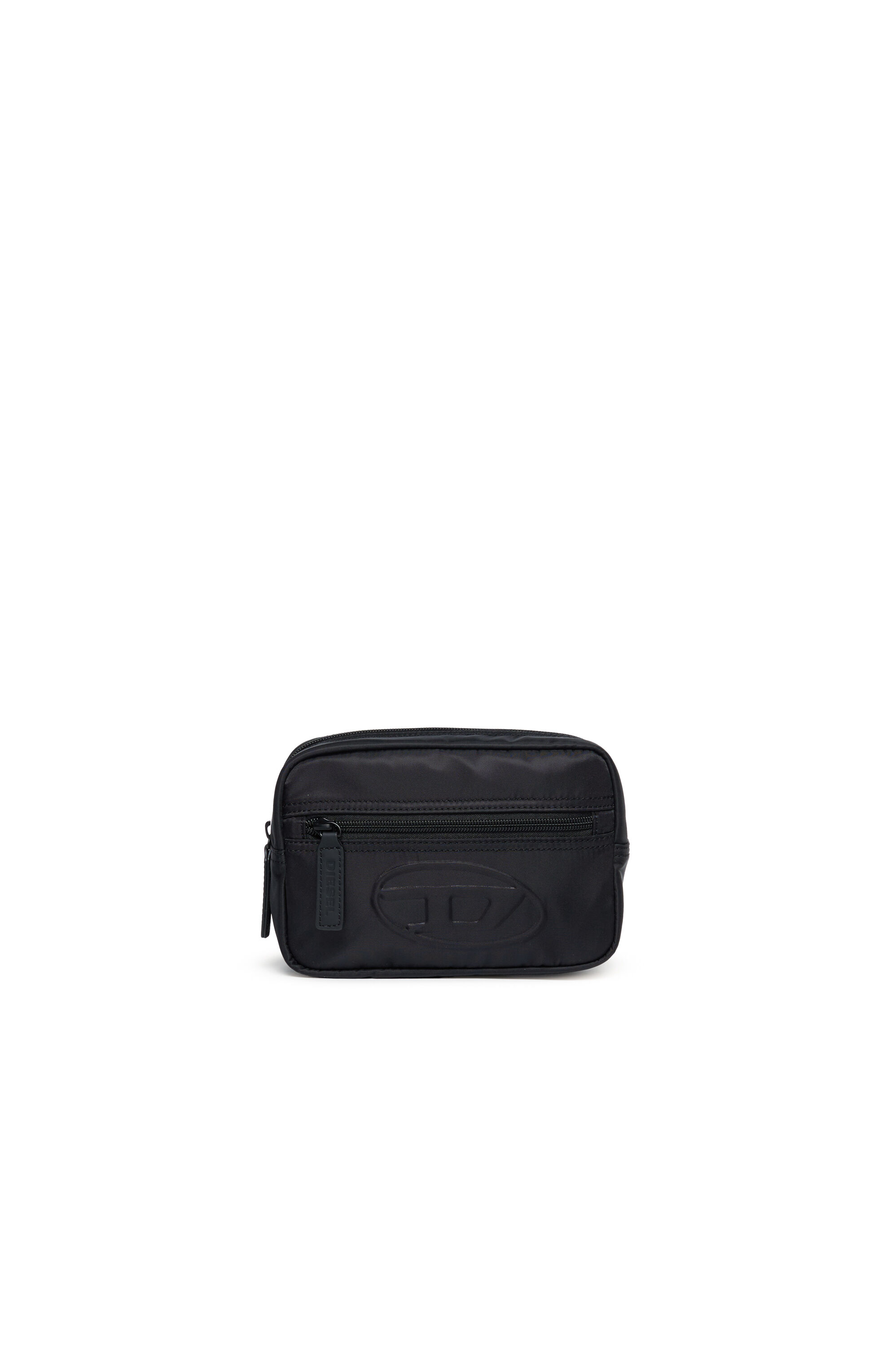 Diesel - WDEMBOSSED, Unisex's Nylon belt bag with embossed logo in ブラック - 1