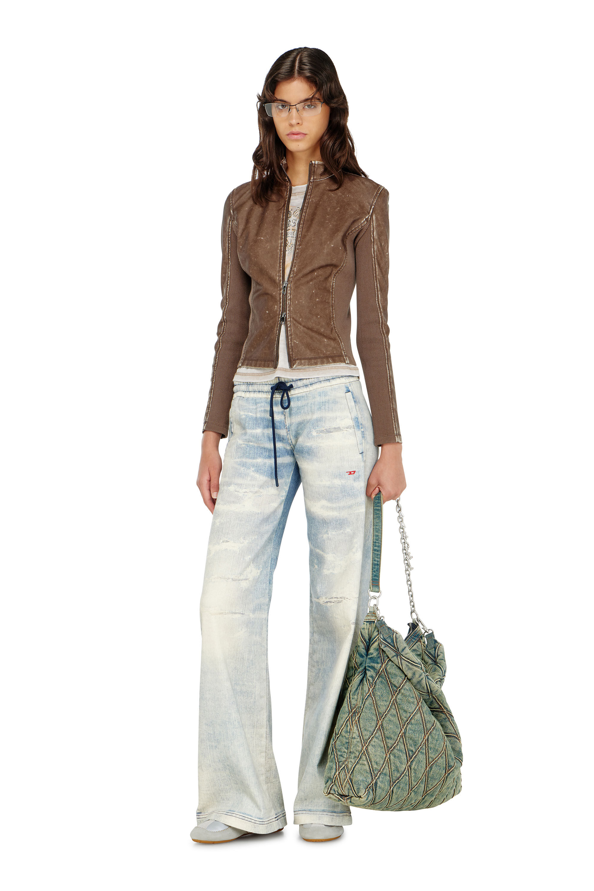 Diesel - Female's Relaxed 2078 D-Ainty Joggjeans&reg; 068XM, ライトブルー - 1