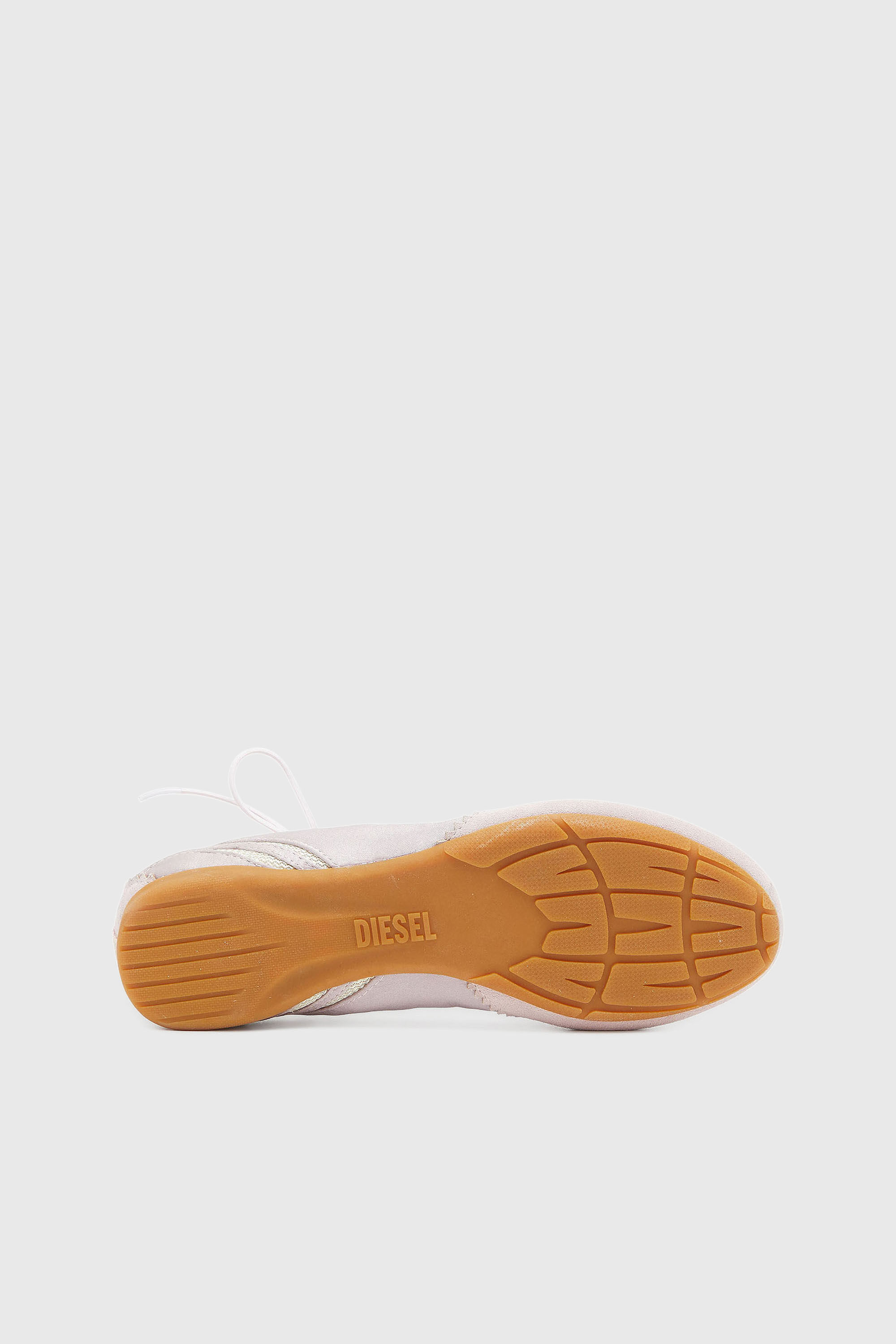 Diesel - D-MILE BALLERINA LACE UP II W, Female's バレエスニーカー in ピンク / ホワイト - 4
