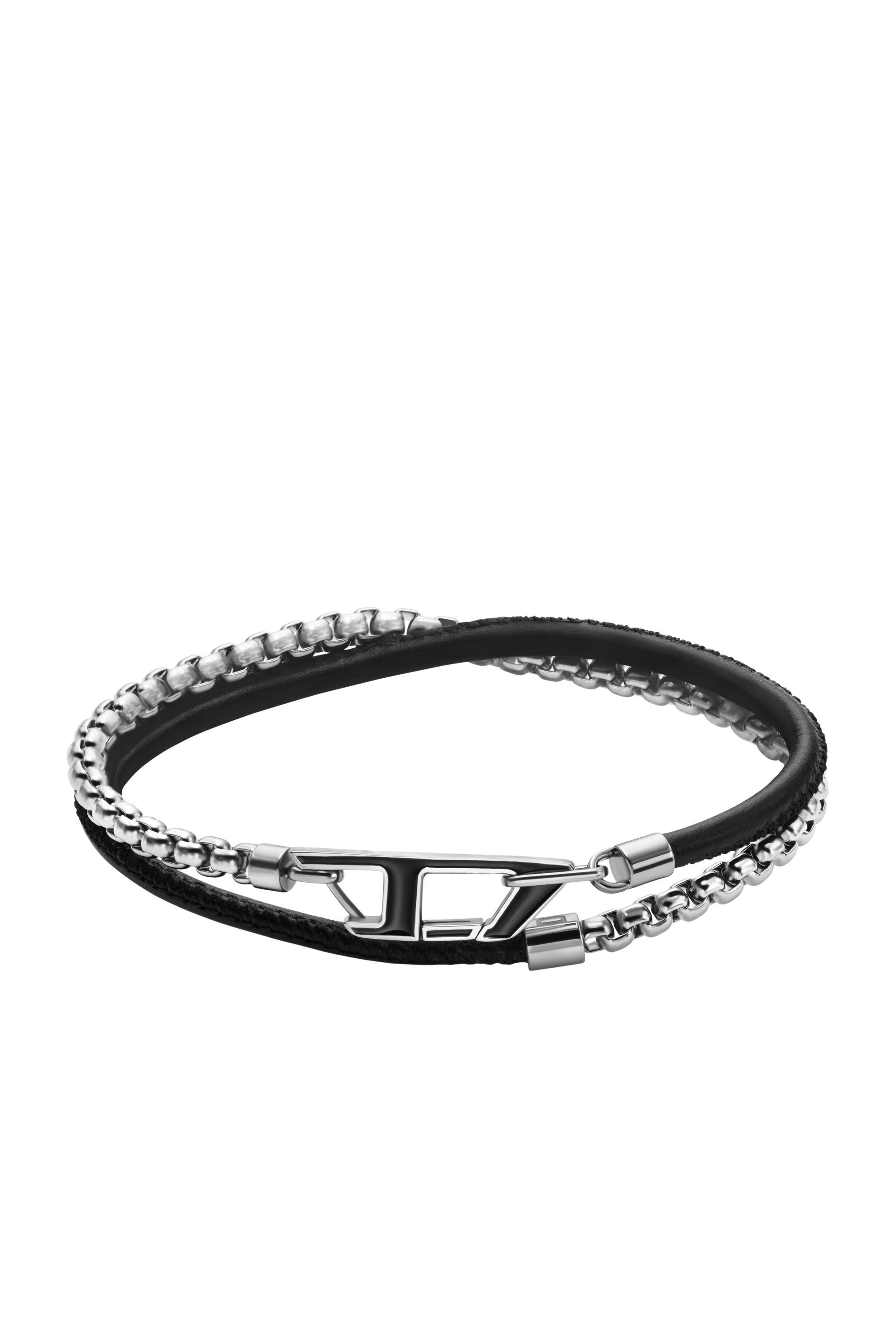 Diesel - DX1472, Unisex's ブレスレット in シルバー/ブラック - 1