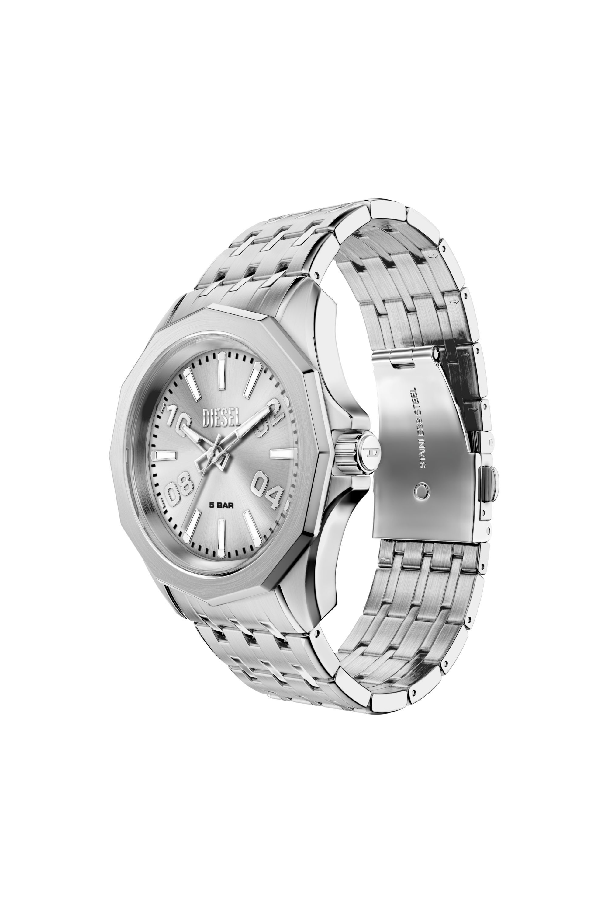 DZ2236 WATCH Stinger stainless steel watch｜シルバー｜メンズ｜DIESEL