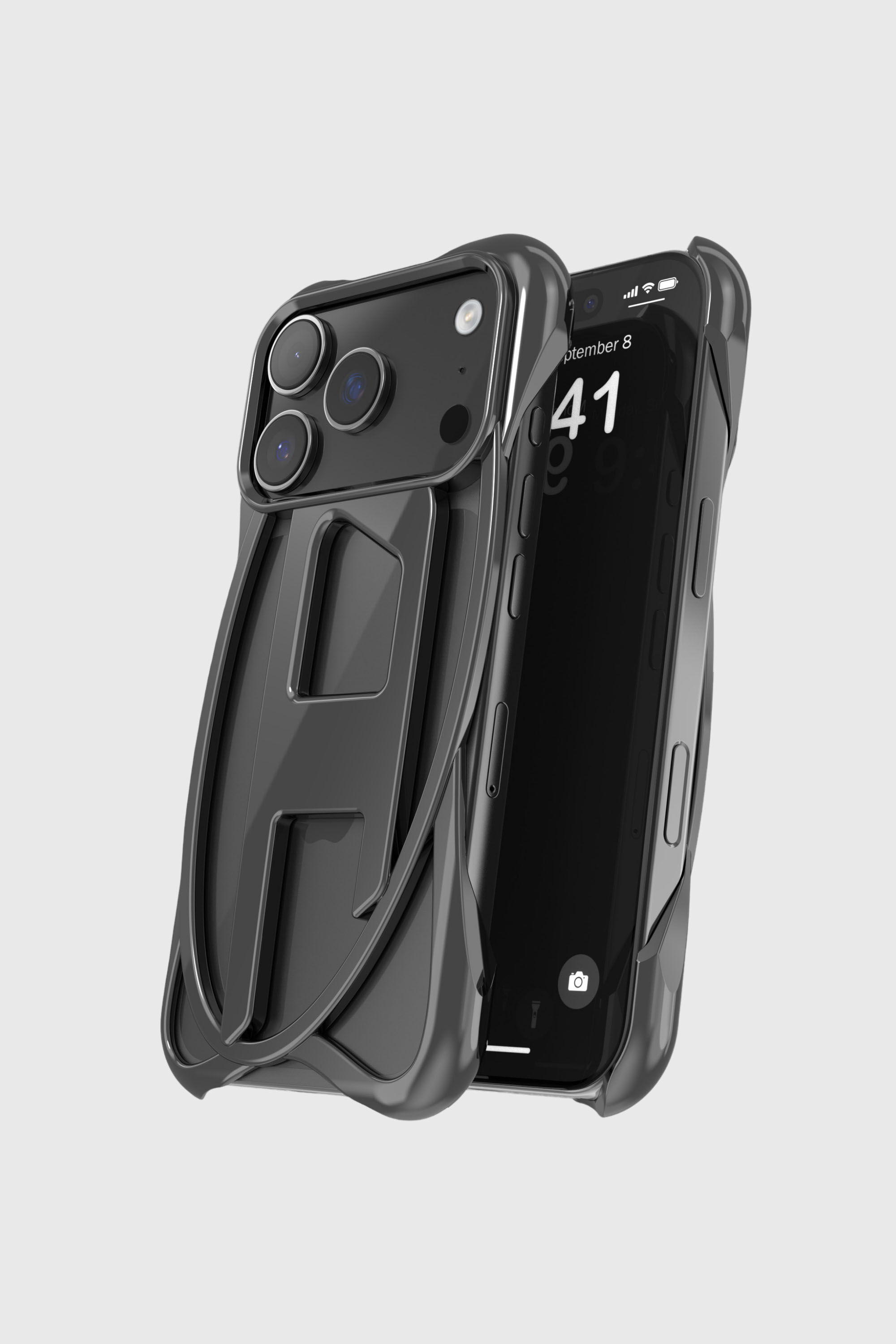 60448 D FRAME CASE IPHONE 17 PRO｜ブラック｜ウィメンズ｜DIESEL