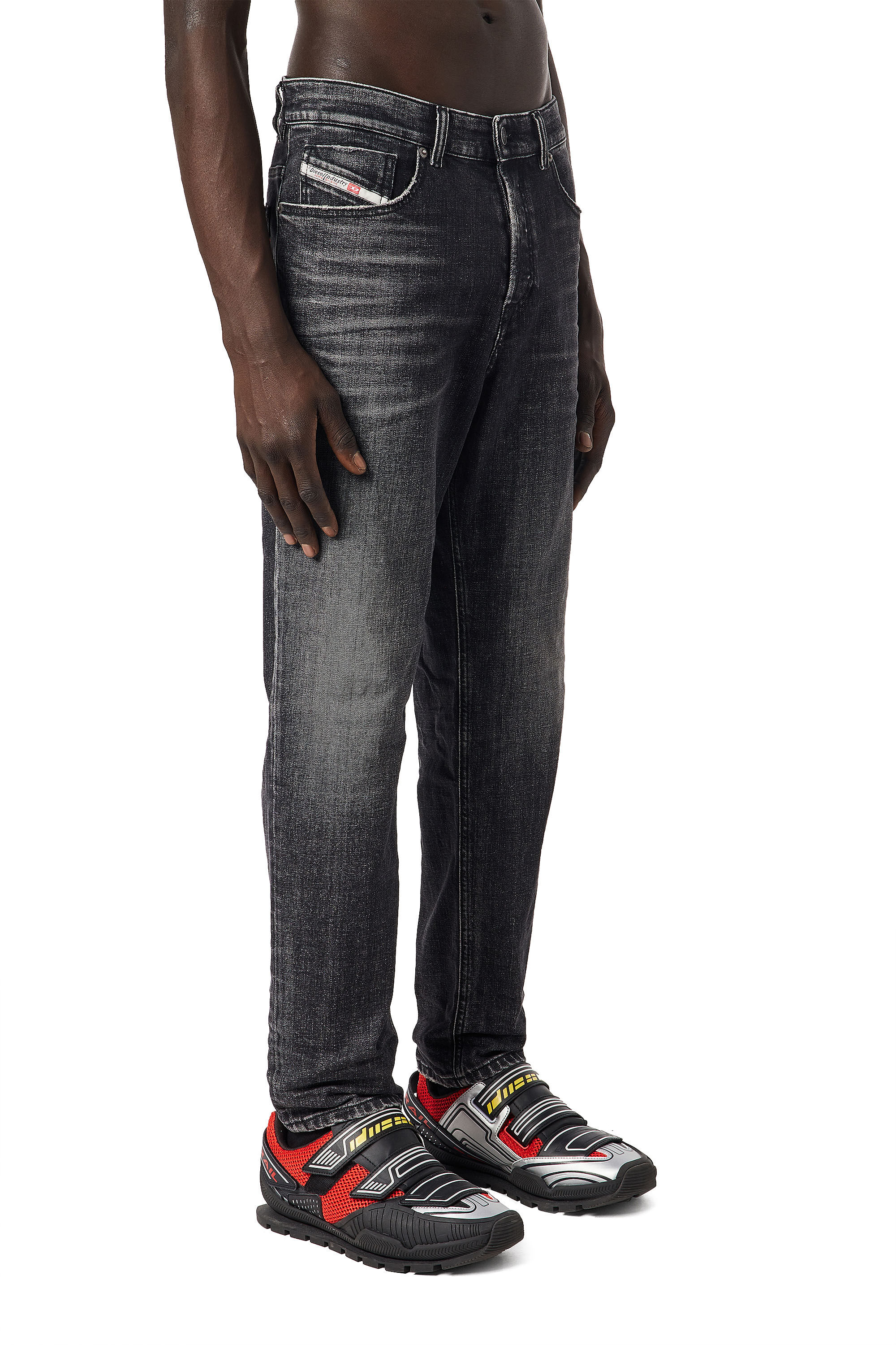 Diesel - 2005 D-FINING 09C75 Tapered Jeans, ブラック/ダークグレー - Image 6