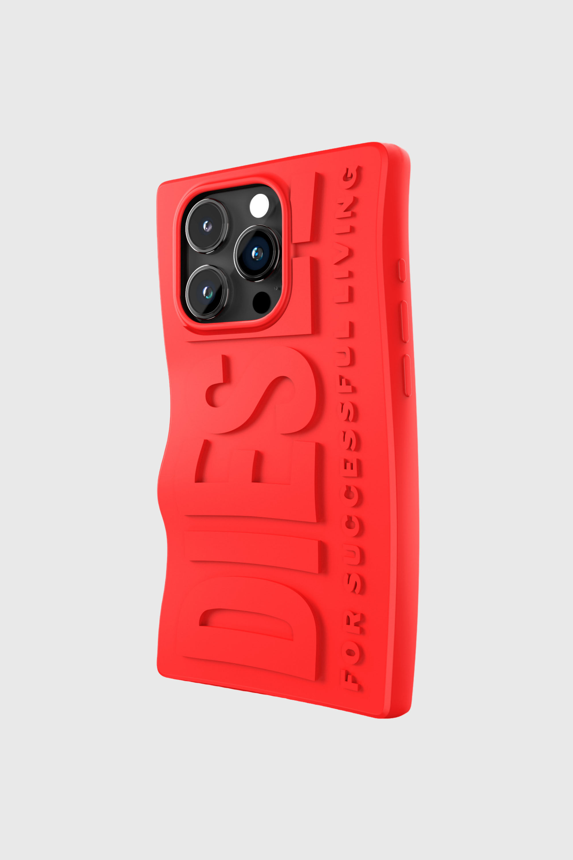 Diesel - 54117 MOULDED CASE, Unisex's iPhone 15 Pro シリコンケース in レッド - 3