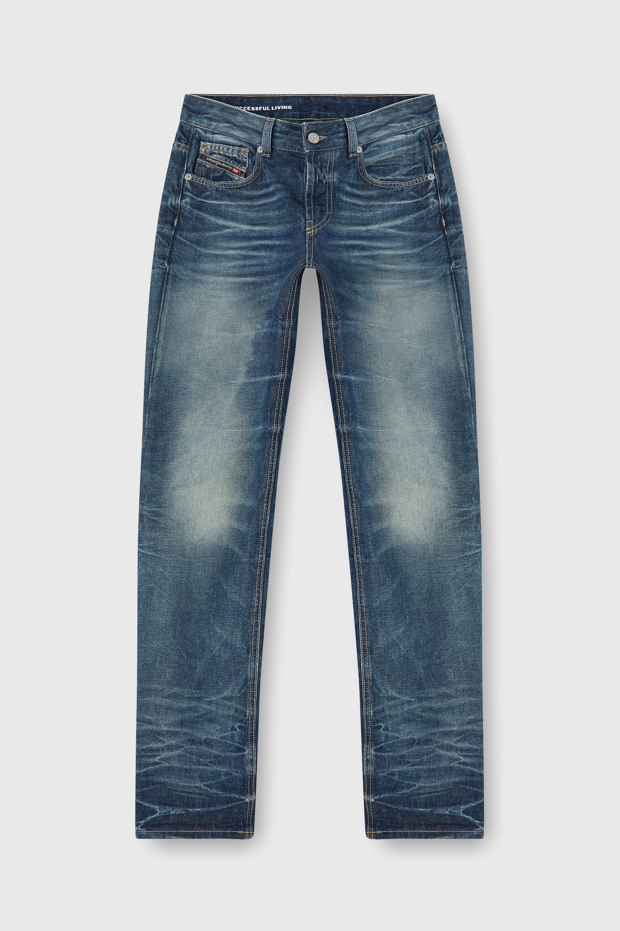 Diesel - Female's Regular Jeans D-Heel 0DBFC, ミディアムブルー - 7