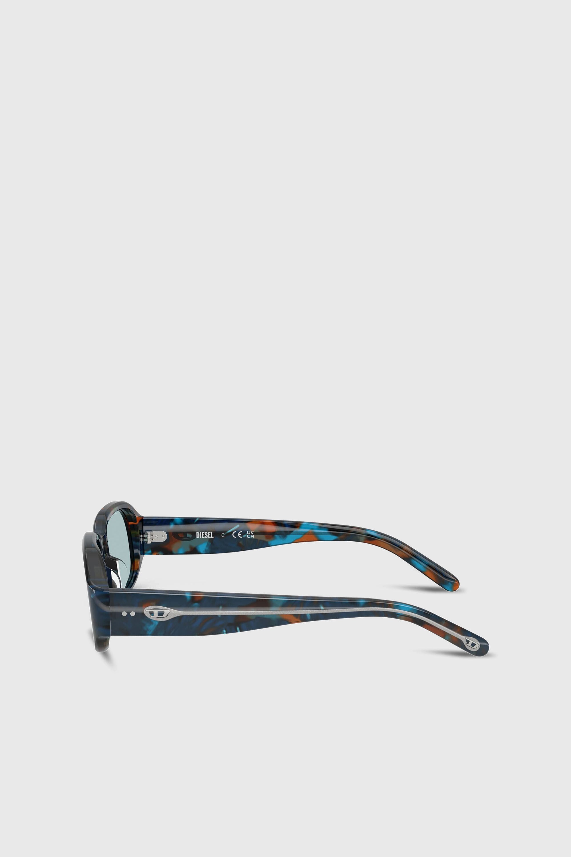 Diesel - 0DL2009U, Unisex's Rectangle sunglasses in ブルー/ブラウン - 4