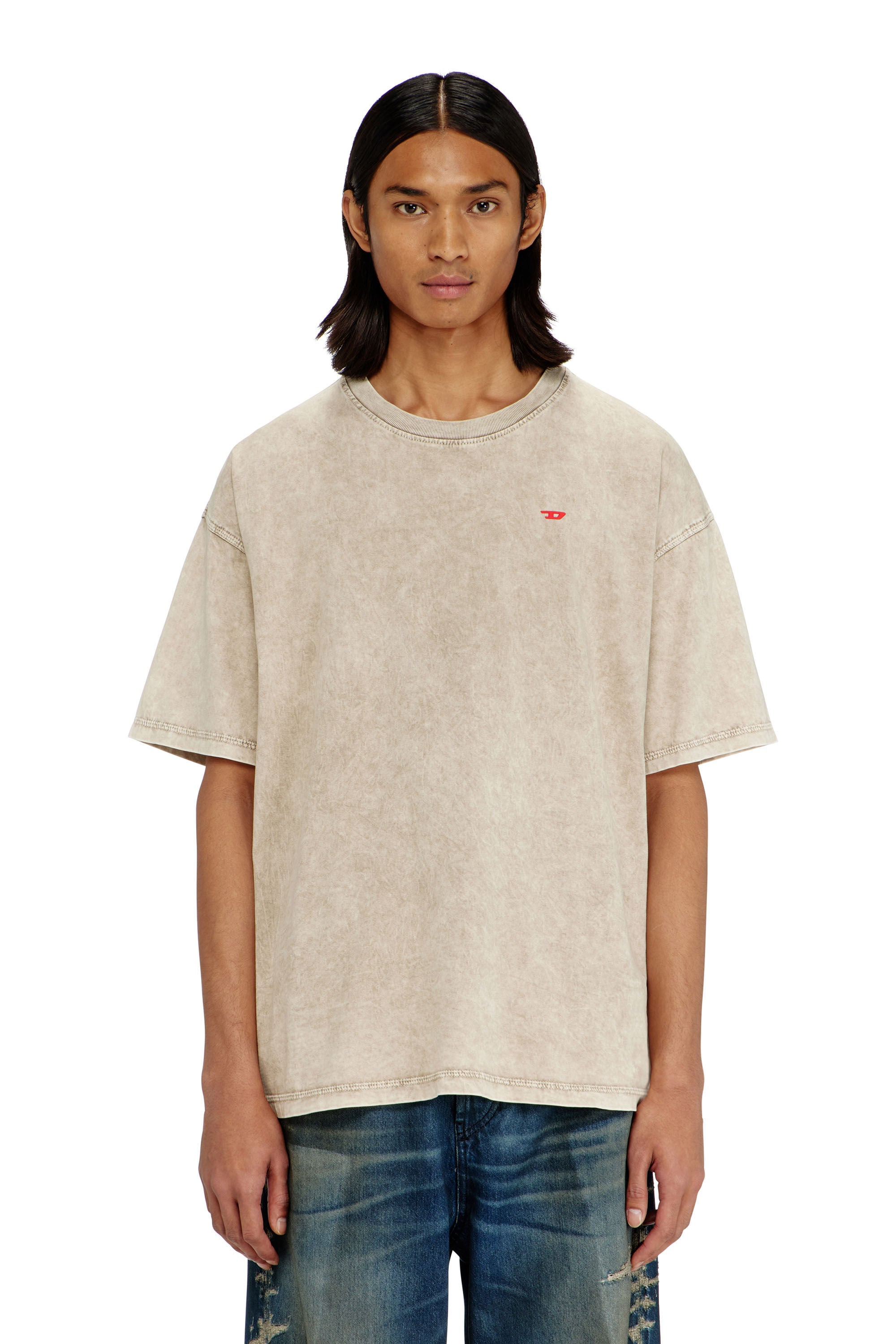 Diesel - T-BOXT-AA14, Male's Tシャツ in ベージュ - 3