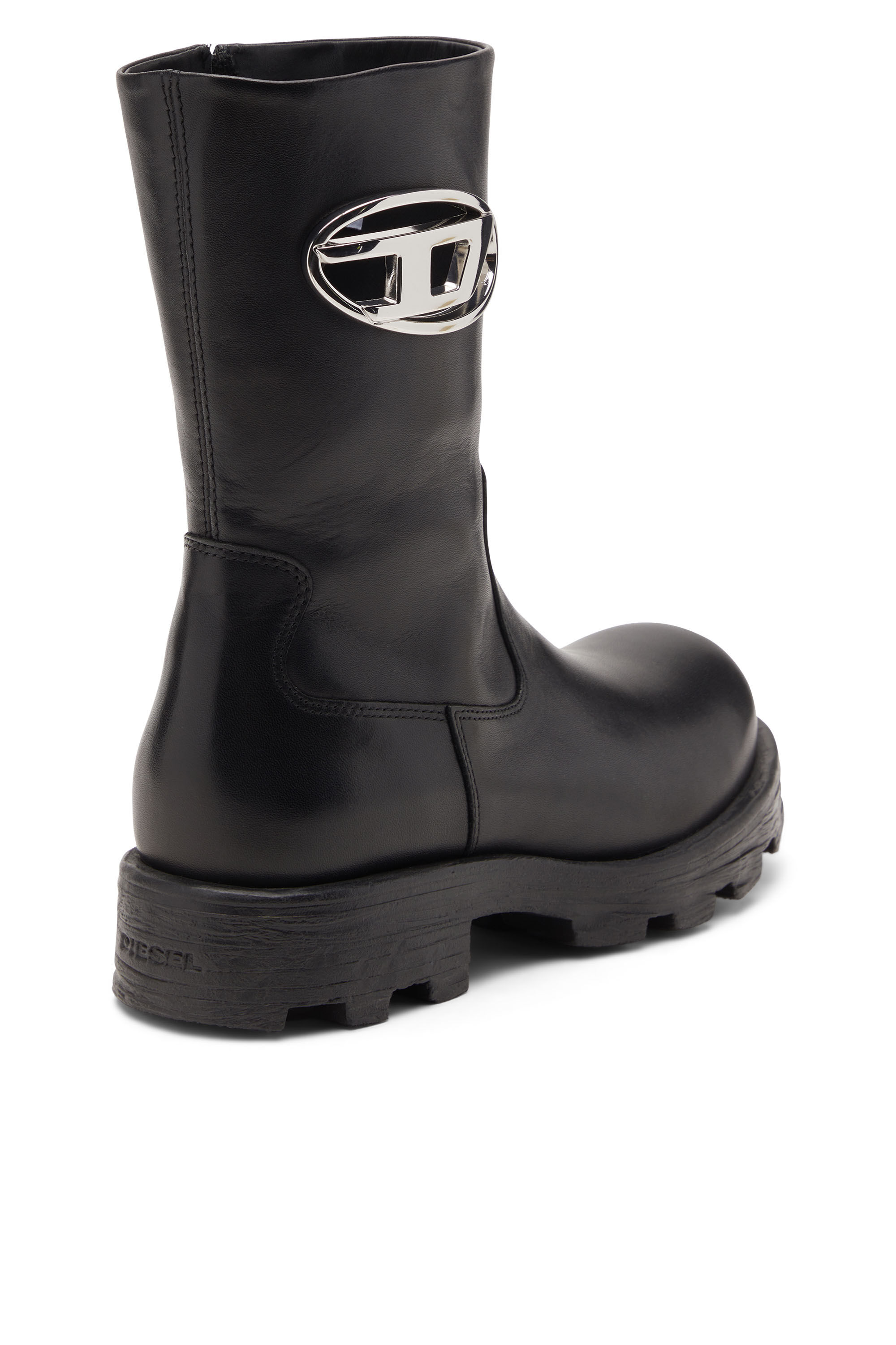 【値引き中！】DIESELブラックブーツ DIESEL 未使用 ディーゼル 25.5cm チェルシーブーツ D-ALABHAMA
