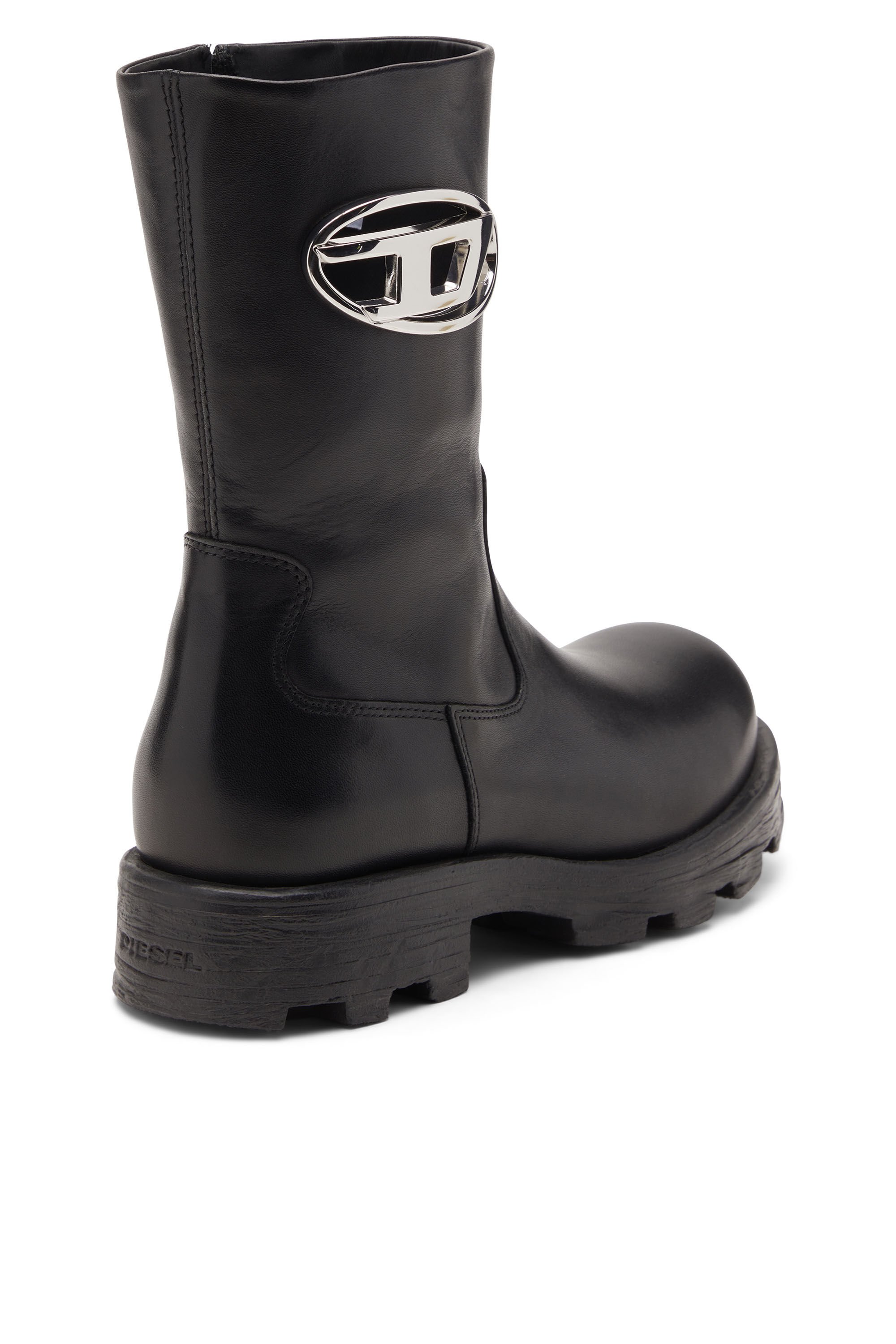 Diesel - D-HAMMER BKR D W, Female's D-Hammer-Biker boots in shiny leather in null - 5