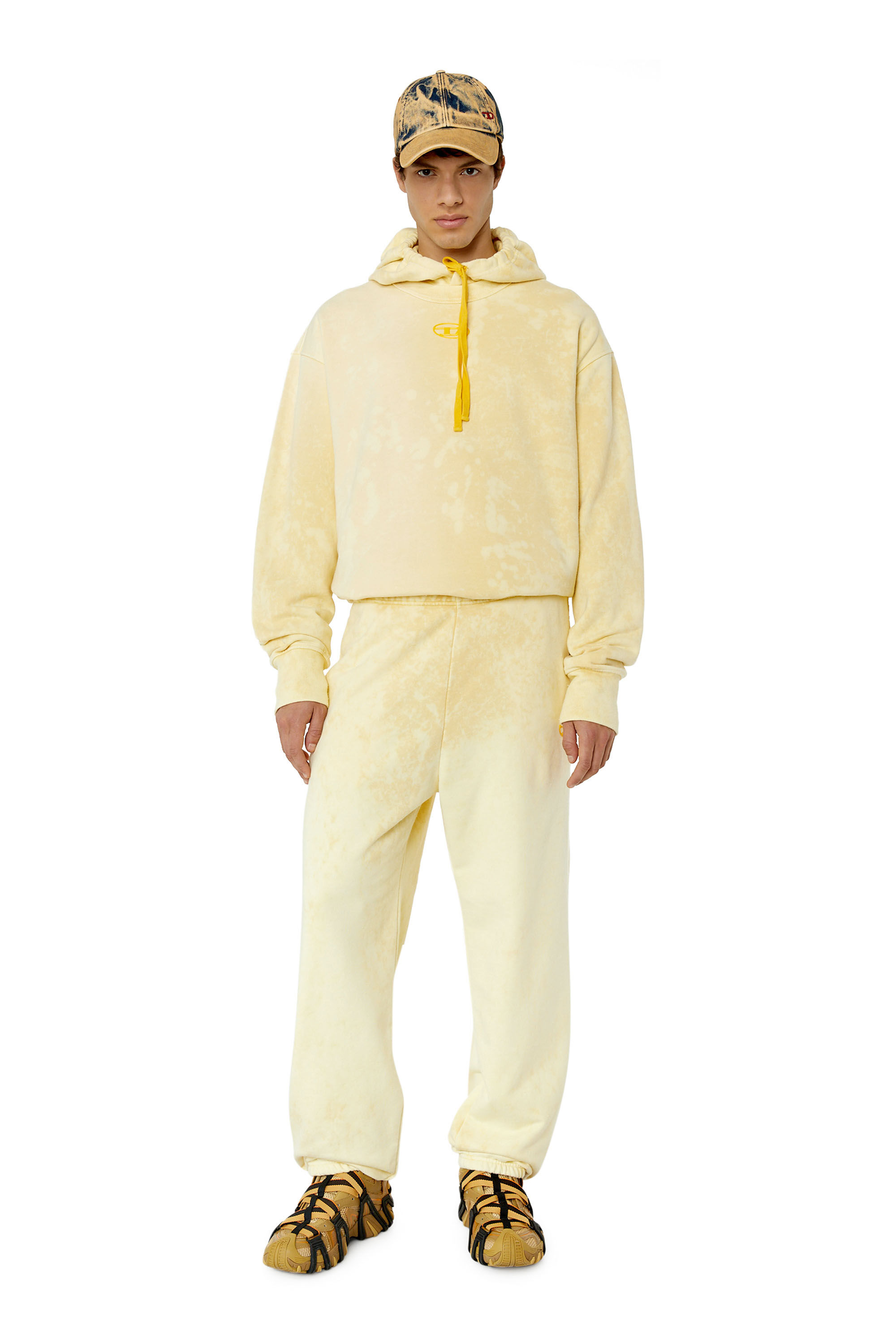 Diesel - S-MACS-G1, Male's スウェット リラックスフィット in Yellow - 1