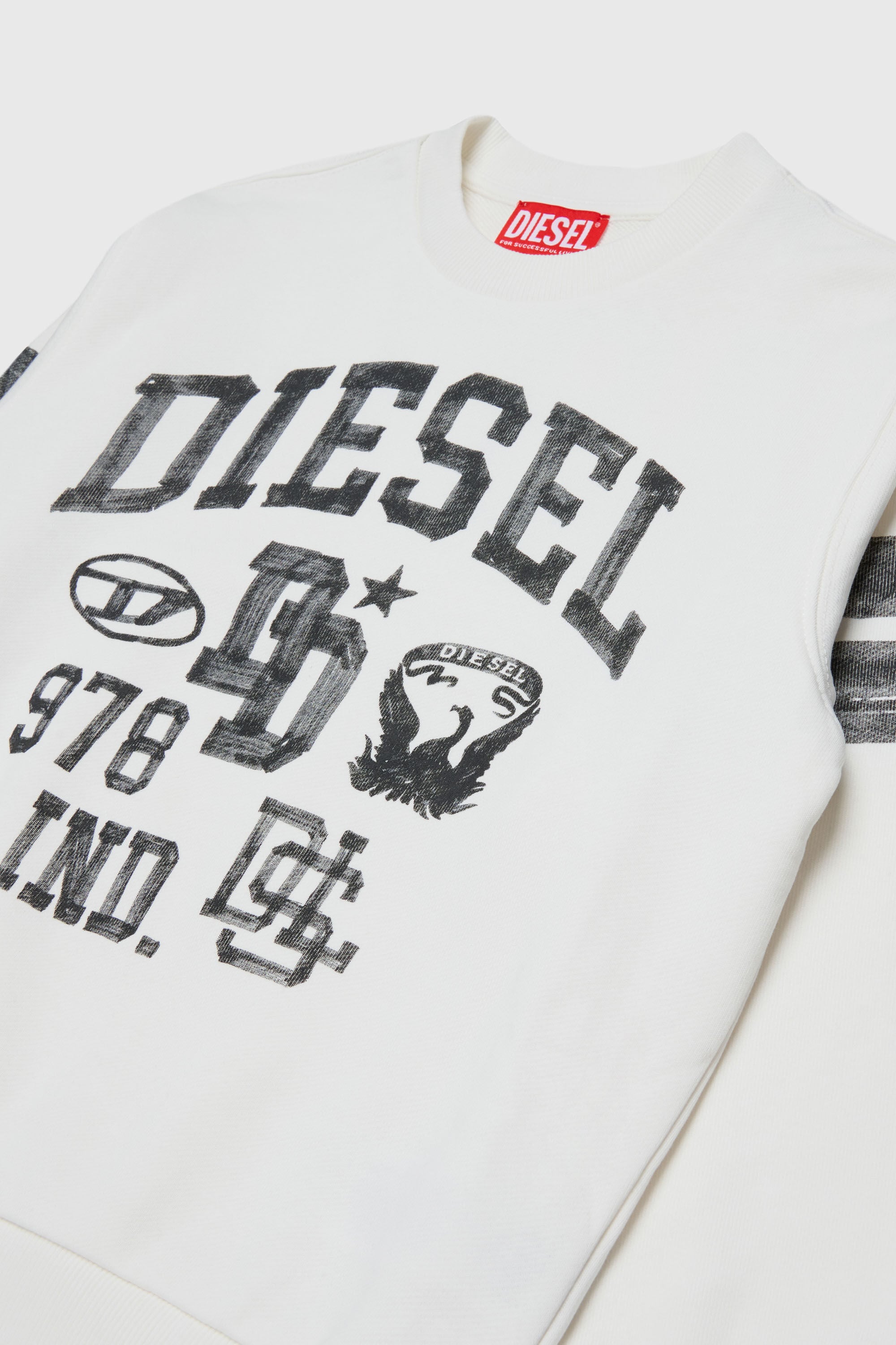 Diesel - SBAND OVER, Male's スウェット in ホワイト - 3