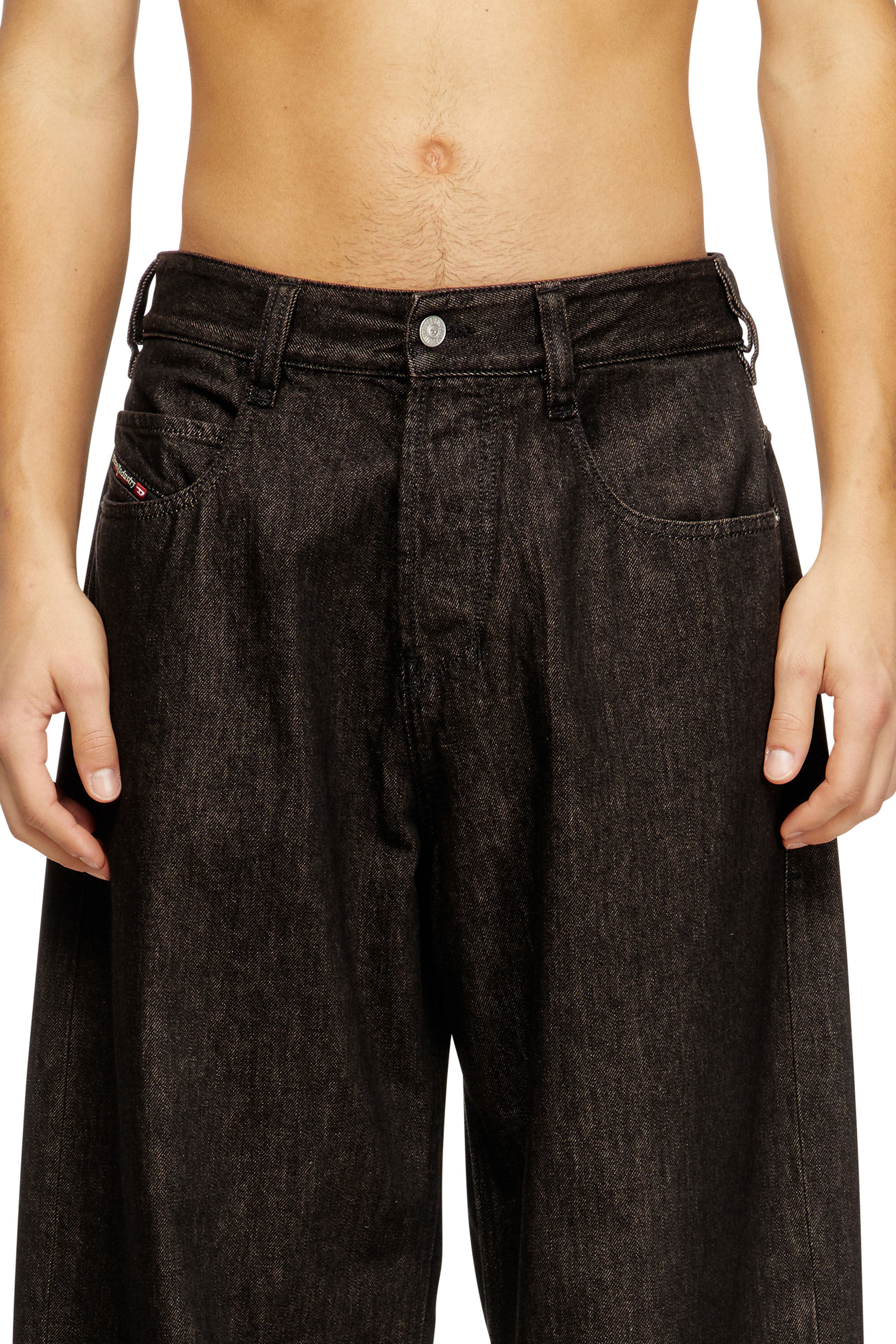 Diesel - Unisex's Relaxed Jeans 1997 D-Enim-M 09N25, ブラック/ダークグレー - 7