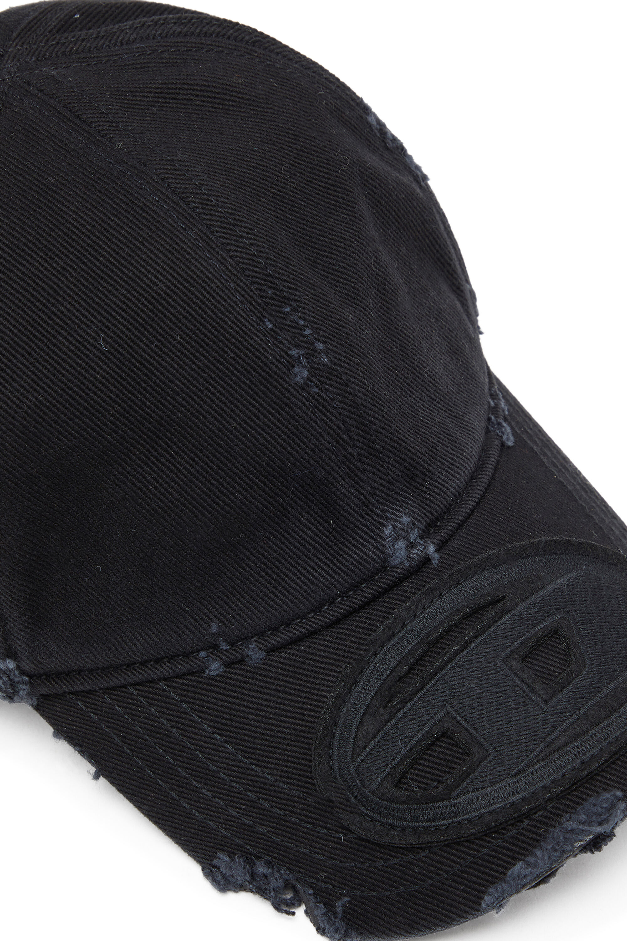 DIESEL ダメージ加工 ブラックキャップ 中古・古着通販】DIESEL (ディーゼル) キャップ ブラック｜ブランド