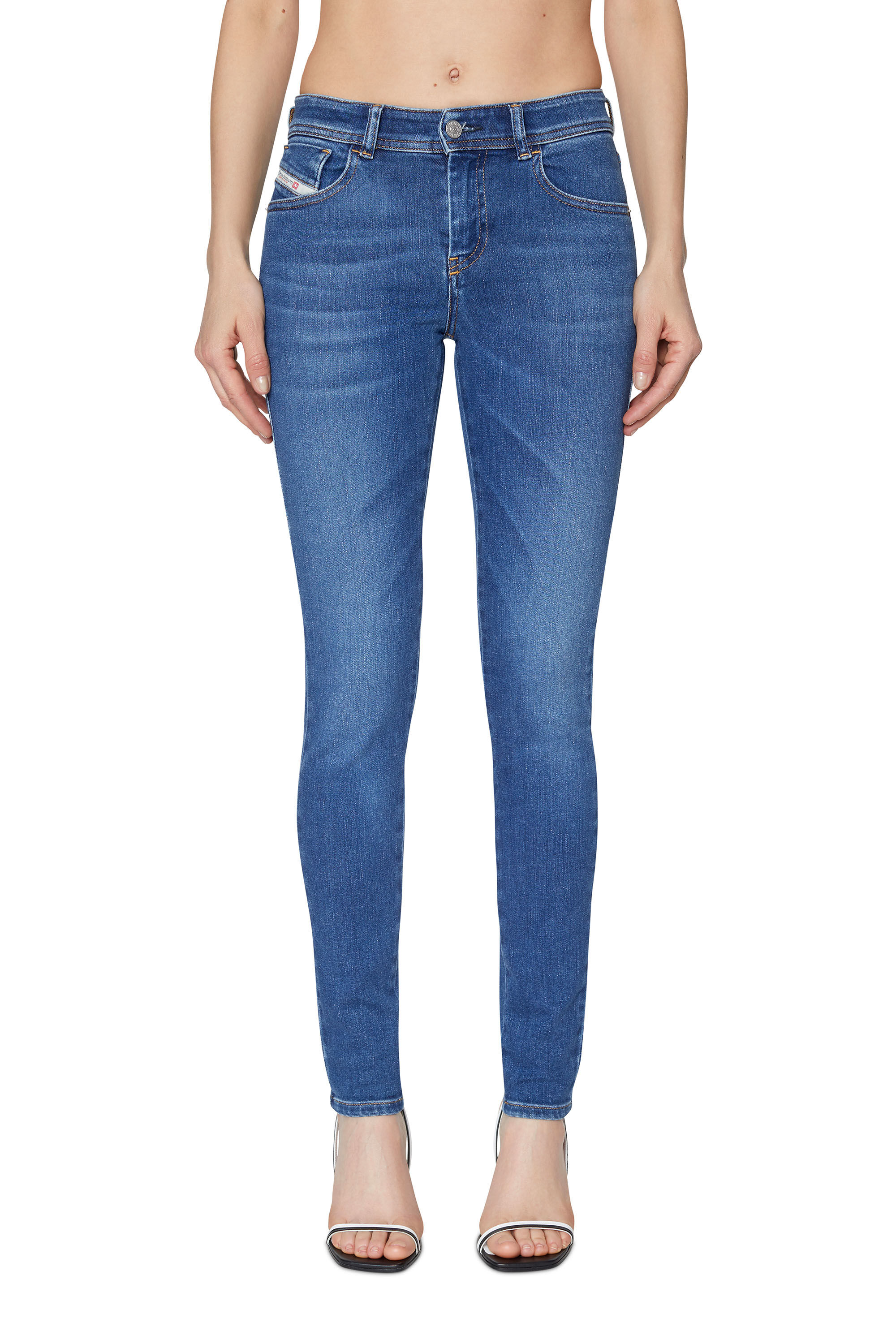 Diesel - Female's Super skinny Jeans 2017 Slandy 09C21, ミディアムブルー - 3