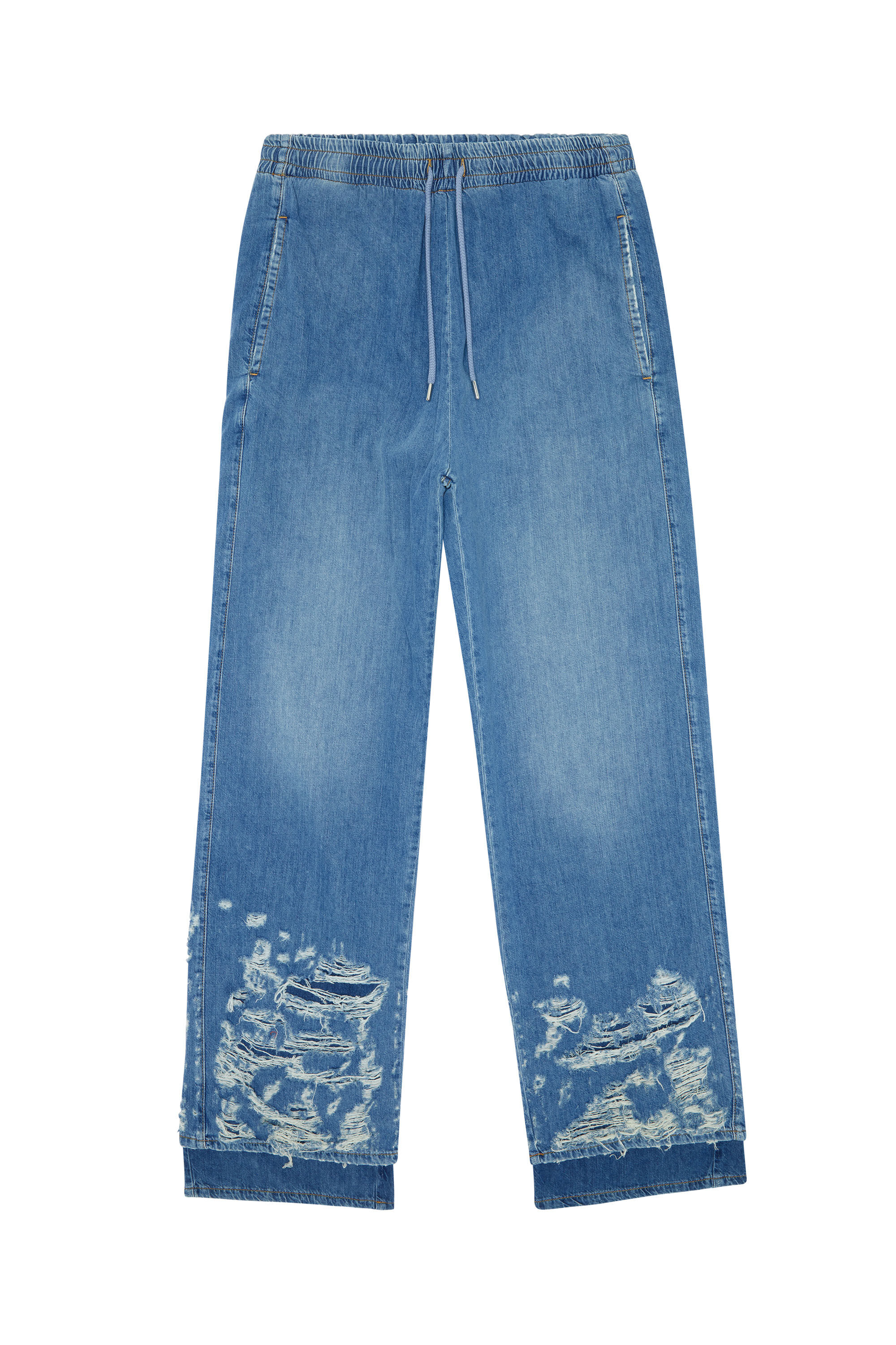 Diesel - Straight Jeans D-Martian 0EMAF, Male's 23SS デニムパンツ ルーズフィット in ライトブルー - 2