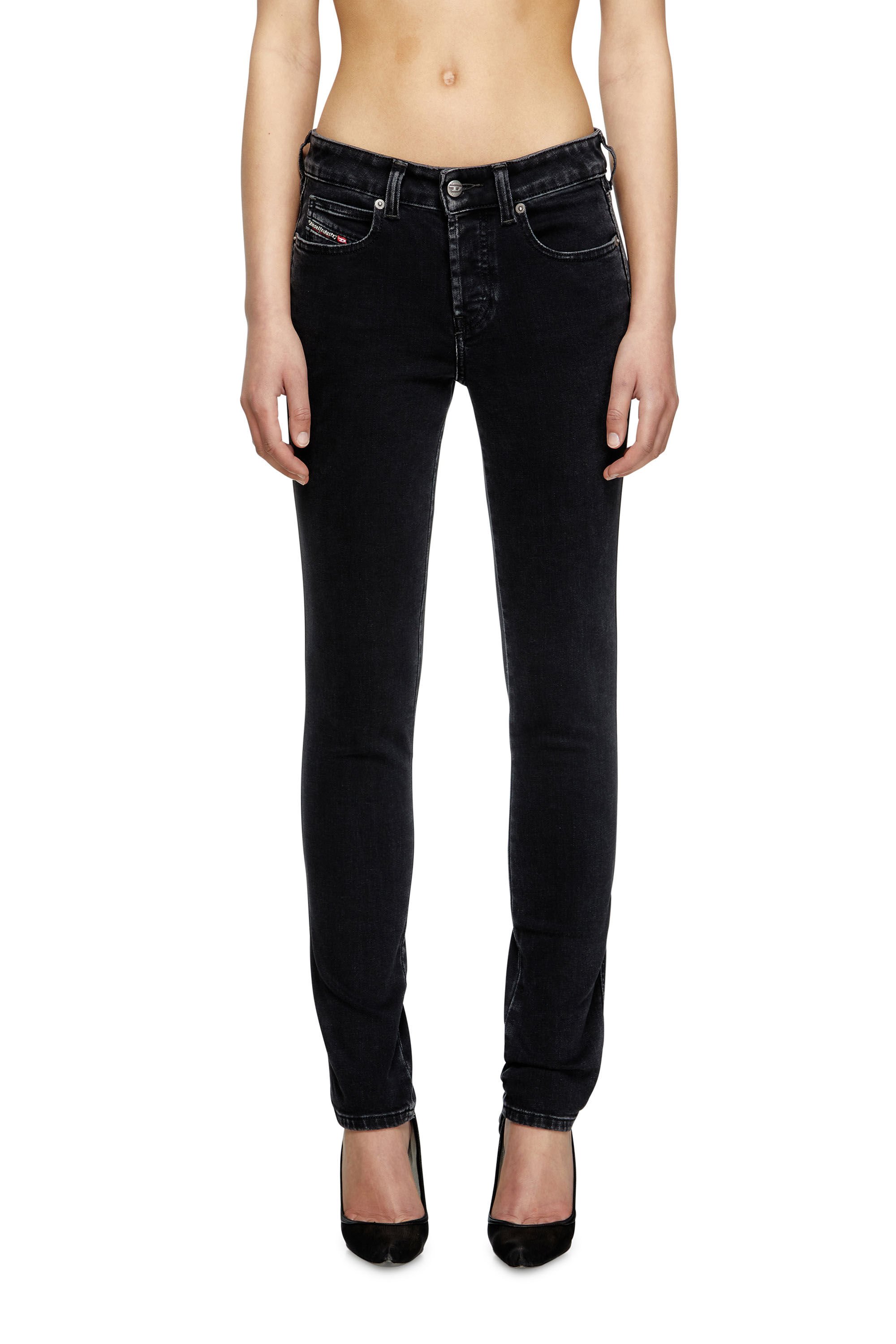 Diesel - Female's Slim Jeans 1992 D-Jiann 09M69, ブラック/ダークグレー - 3