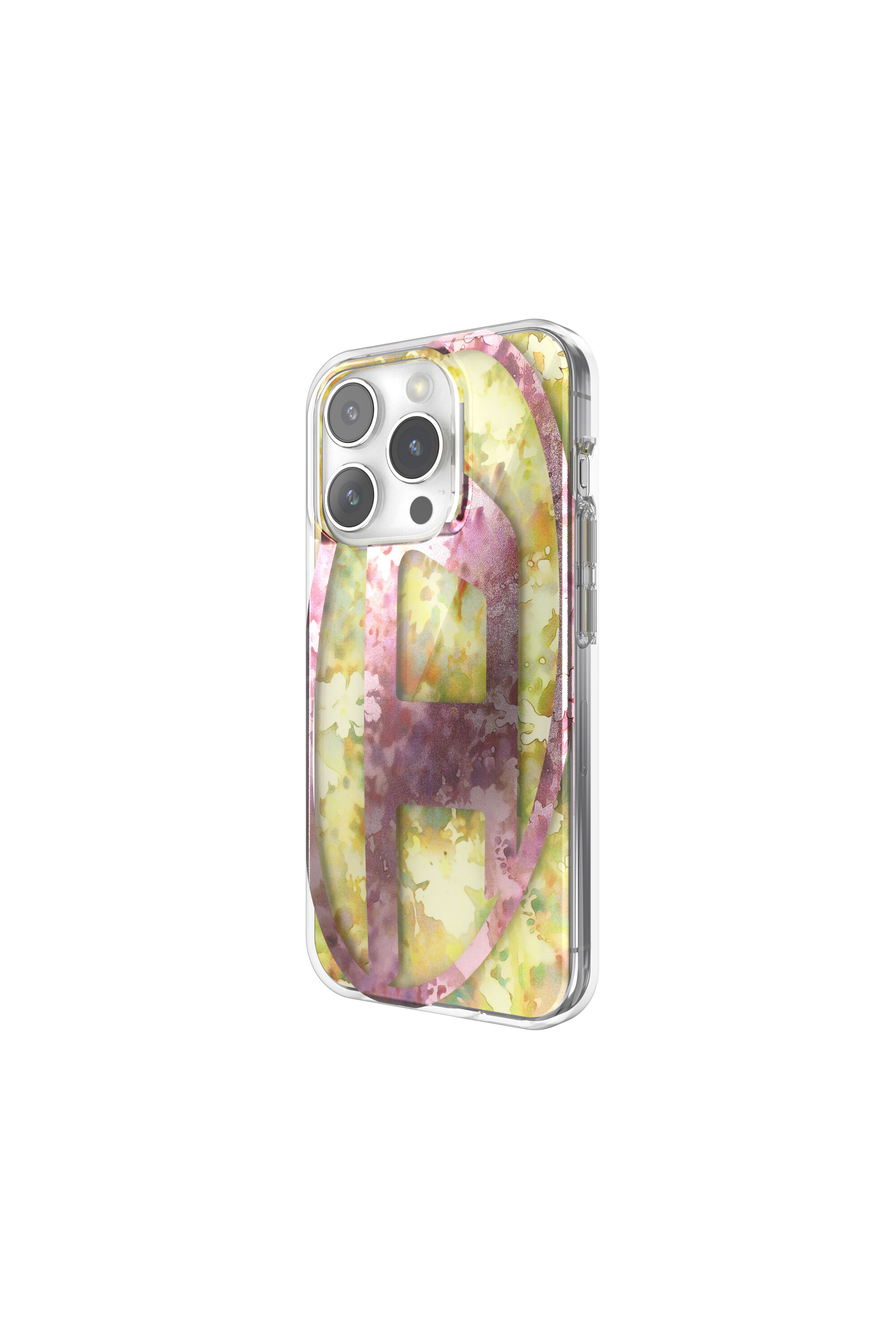 Diesel - 60056 AOP CASE, Unisex's iPhone 15 Pro in ピンク/イエロー - 4