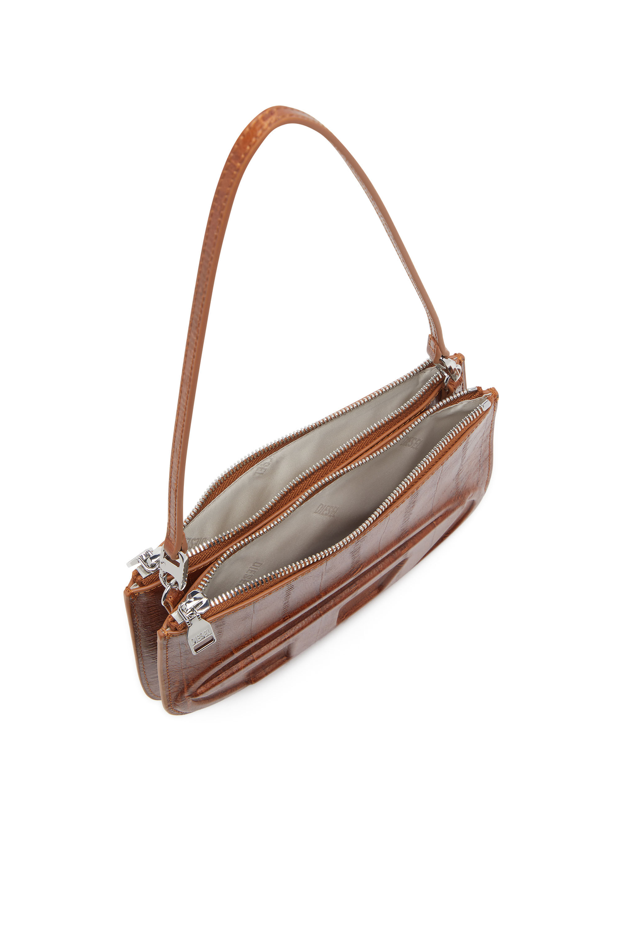 Diesel - 1DR TWIN, Female's 1DR Twin-Double-pouch shoulder bag in printed leather in null - 5