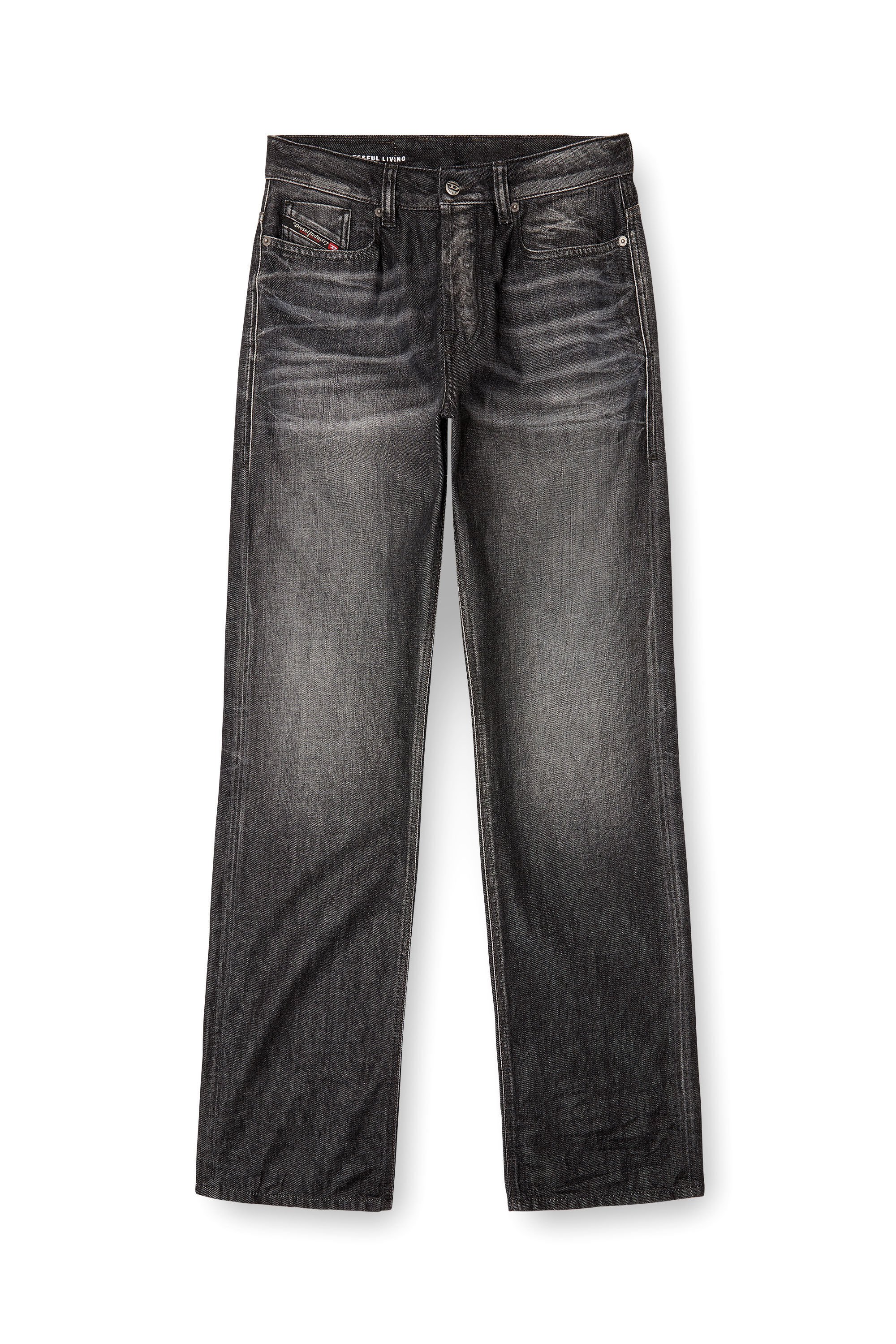 Diesel - Male's Relaxed Jeans 1980 D-Eeper 09M63, ブラック/ダークグレー - 2