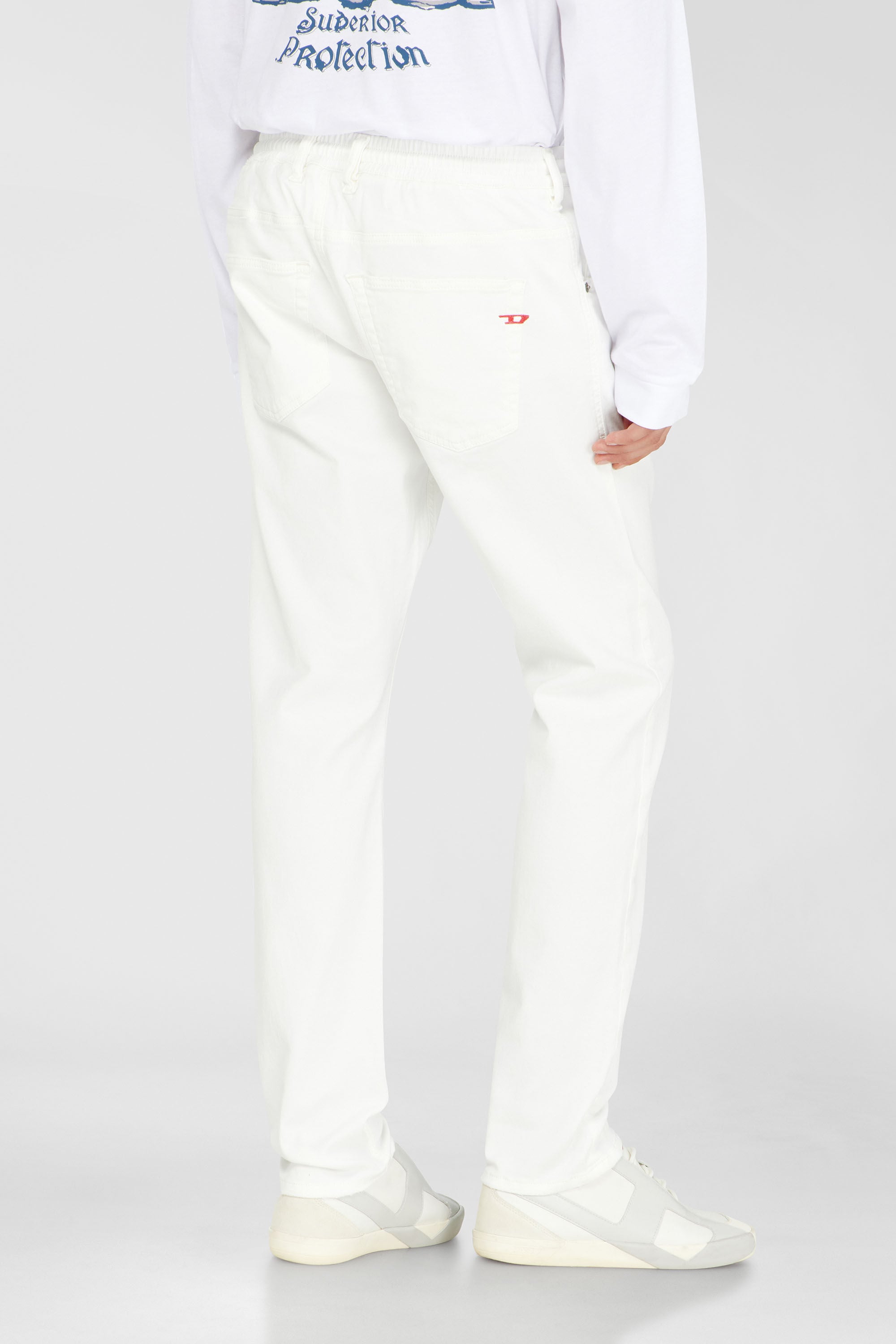 Diesel - Male's Regular 2032 D-Krooley Joggjeans&reg; 068HX, ホワイト - 4