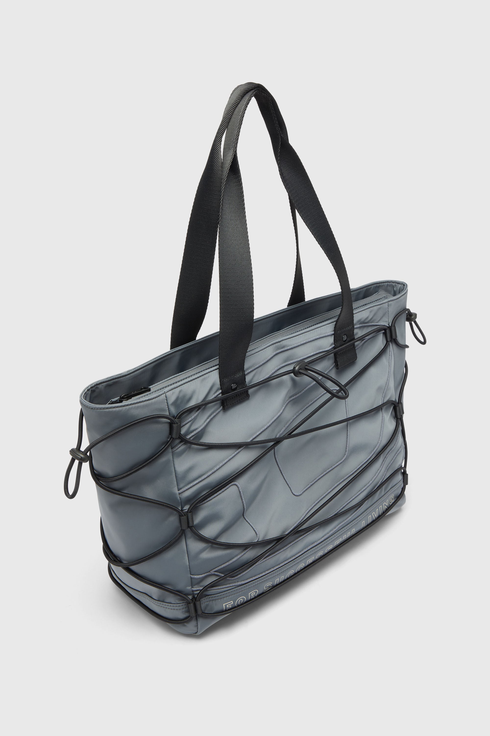 Diesel - TECH-D TOTE M X, Unisex's トートバッグ in グレー - 6