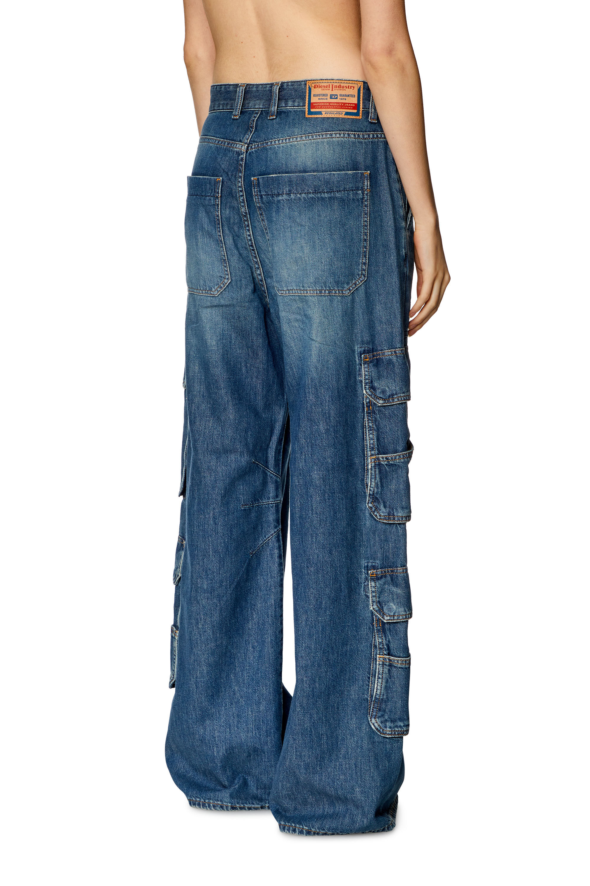 Diesel - Female's Relaxed Jeans 1996 D-Sire 0NJAN, ライトブルー - 4