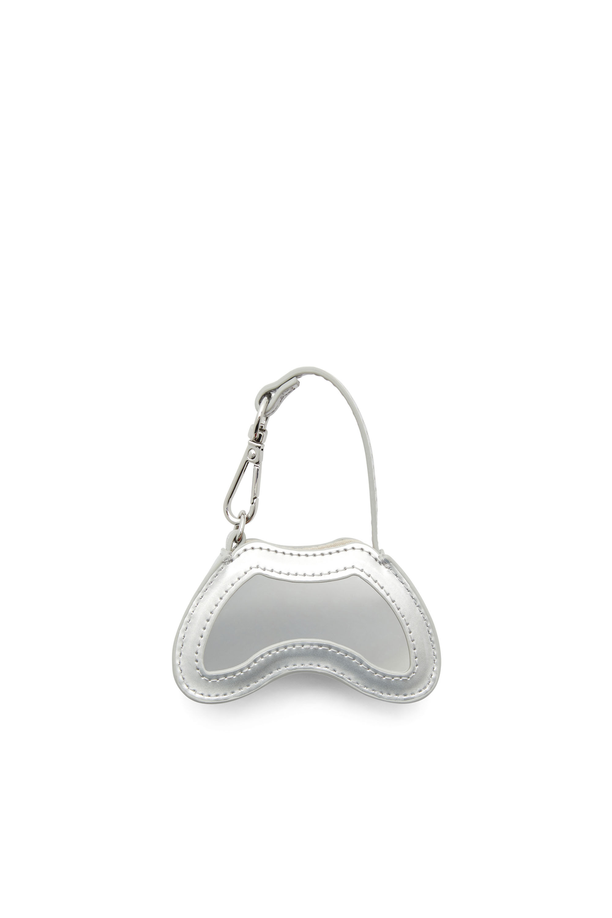 Diesel - PLAY CHARMS, Female's Glossy bag charm with mirror in シルバー - 2