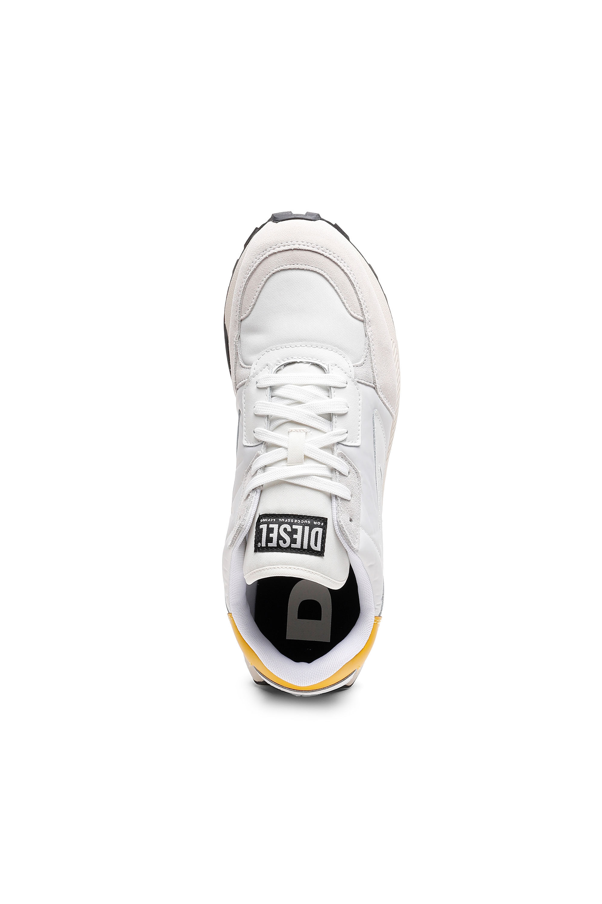 Diesel - S-TYCHE LL, Male's スニーカー レザー ロゴ - S-Tyche LL in ホワイト/イエロー - 4