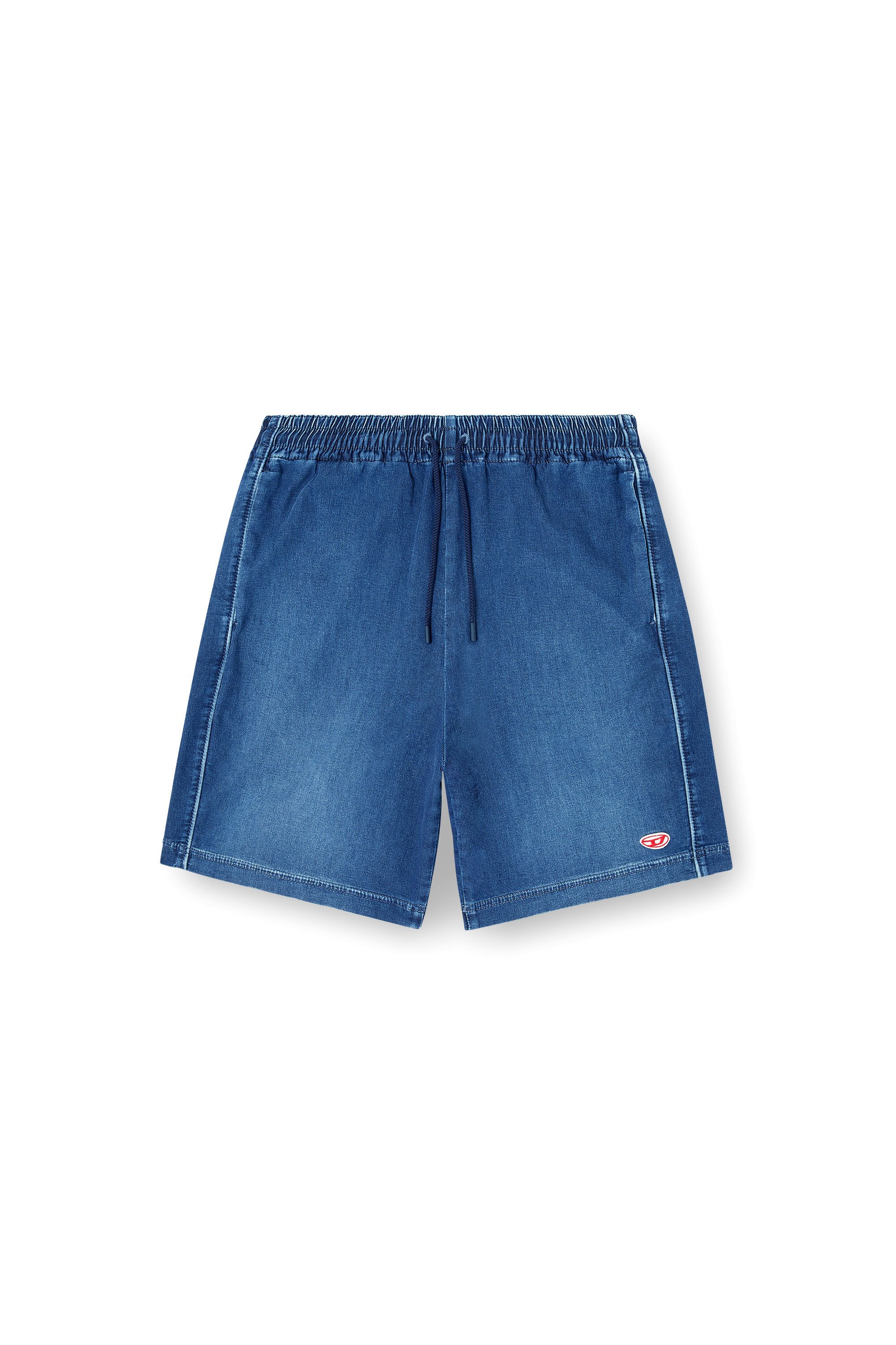 Diesel - D-BOXY JOGGJEANS, Male's Loose denim shorts in JoggJeans in ミディアムブルー - 2